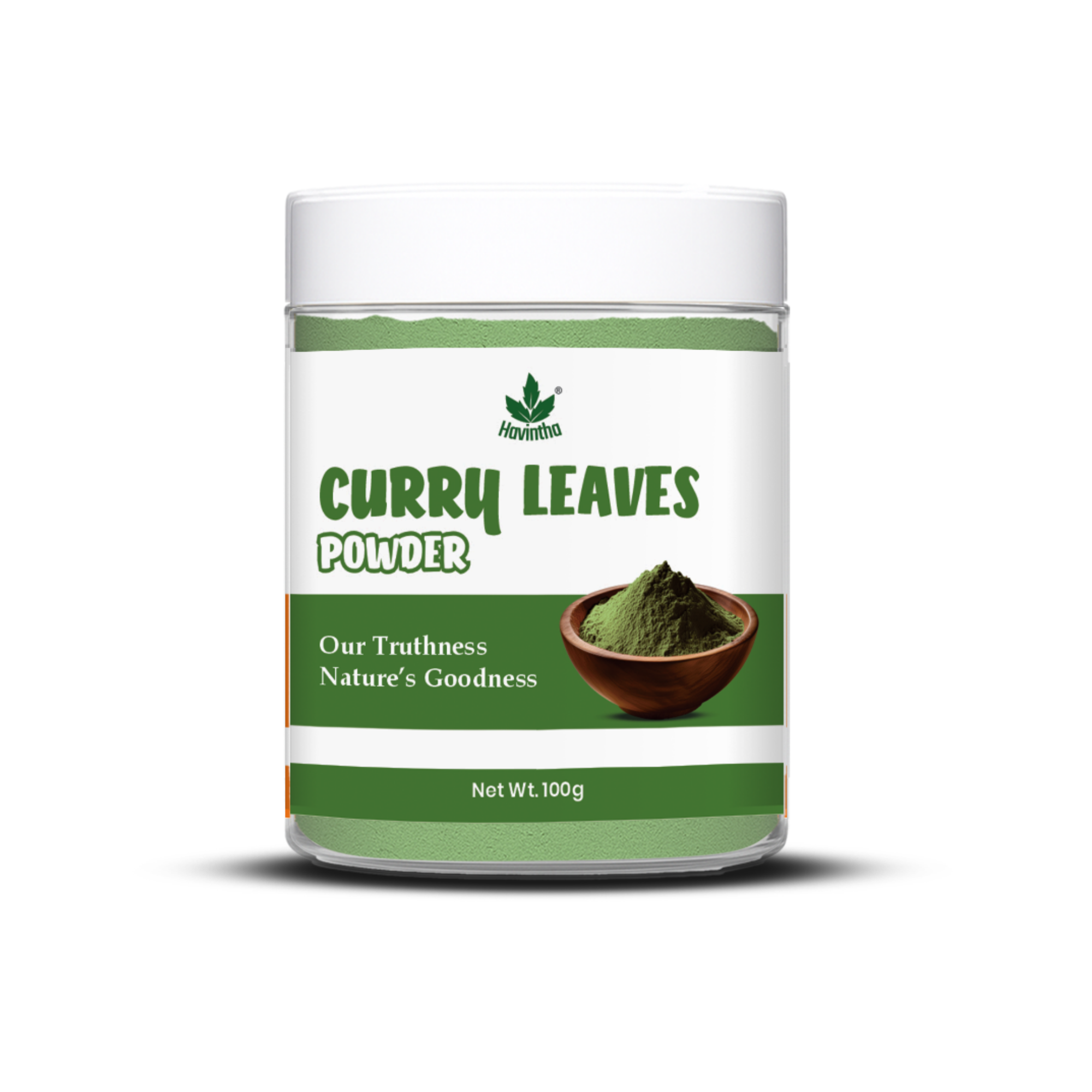 Havintha Curry Patta (Murraya koenigii) Natural Dry Curry Leaves Powder for Long, Strong and Shiny Hair - 100gm