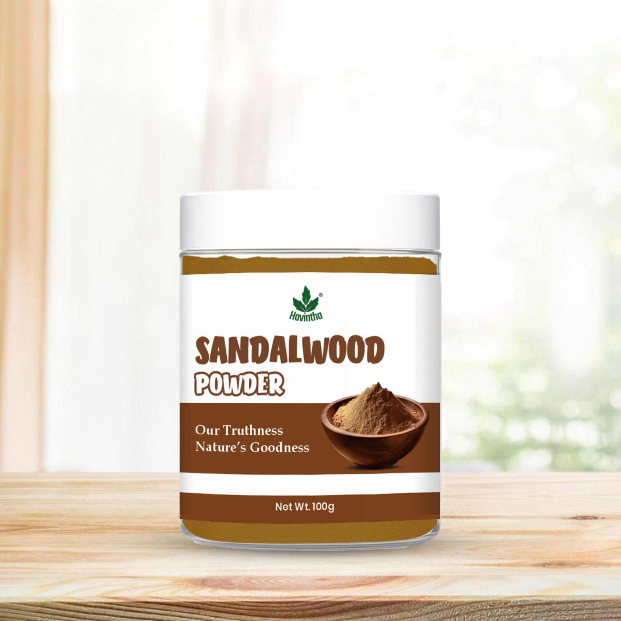 Havintha Pure and Natural Sandal Wood Powder for Skin Care ,Face Wash - 100 gm.