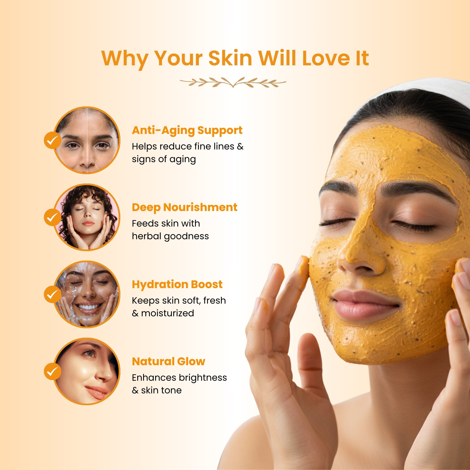 Havintha Seabuckthorn Anti-Aging Face Pack – Herbal Blend for Youthful, Glowing Skin - 100 gm for Men & Women