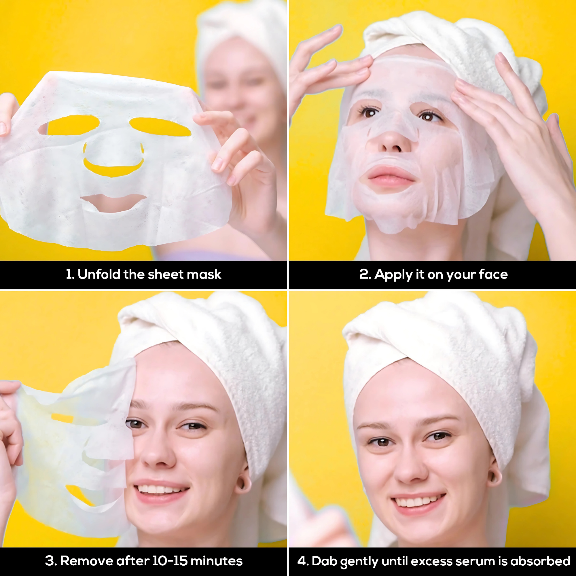 Havintha Lemon Face Sheet Mask for Glowing Skin | 100% Natural Nourishing & Moisturizing Facial Mask | Instantly Soothes Skin Facial Mask ( Pack of 2)