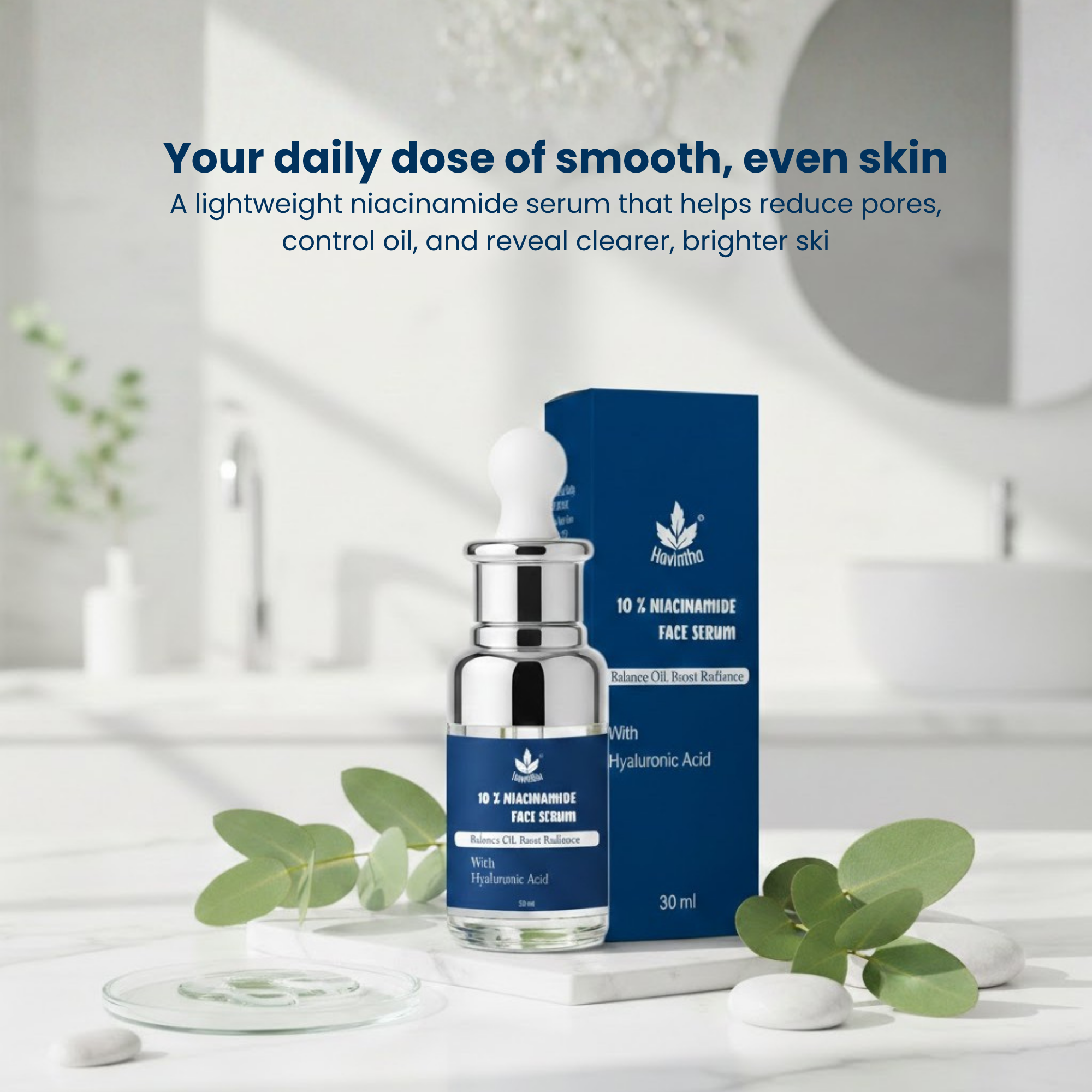 Havintha 10% Niacinamide Serum for Acne-Prone Skin – Oil Control | Spot Reduction | Pore Minimizer