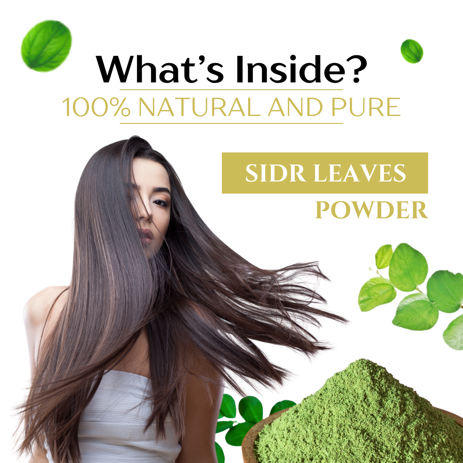 Havintha Herbal Sidr Leaves Powder 250gm | Natural Hair Cleanser & Conditioner | Dry & Damaged Hair Conditioning Hair Mask for Women and Men - 250g