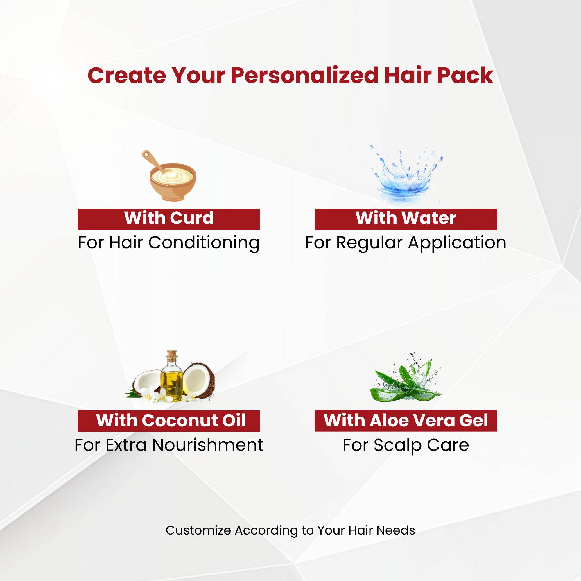 Havintha Amla, Reetha, Shikakai, Bhringraj and Hibiscus powder for Hair care (each 50 gram )