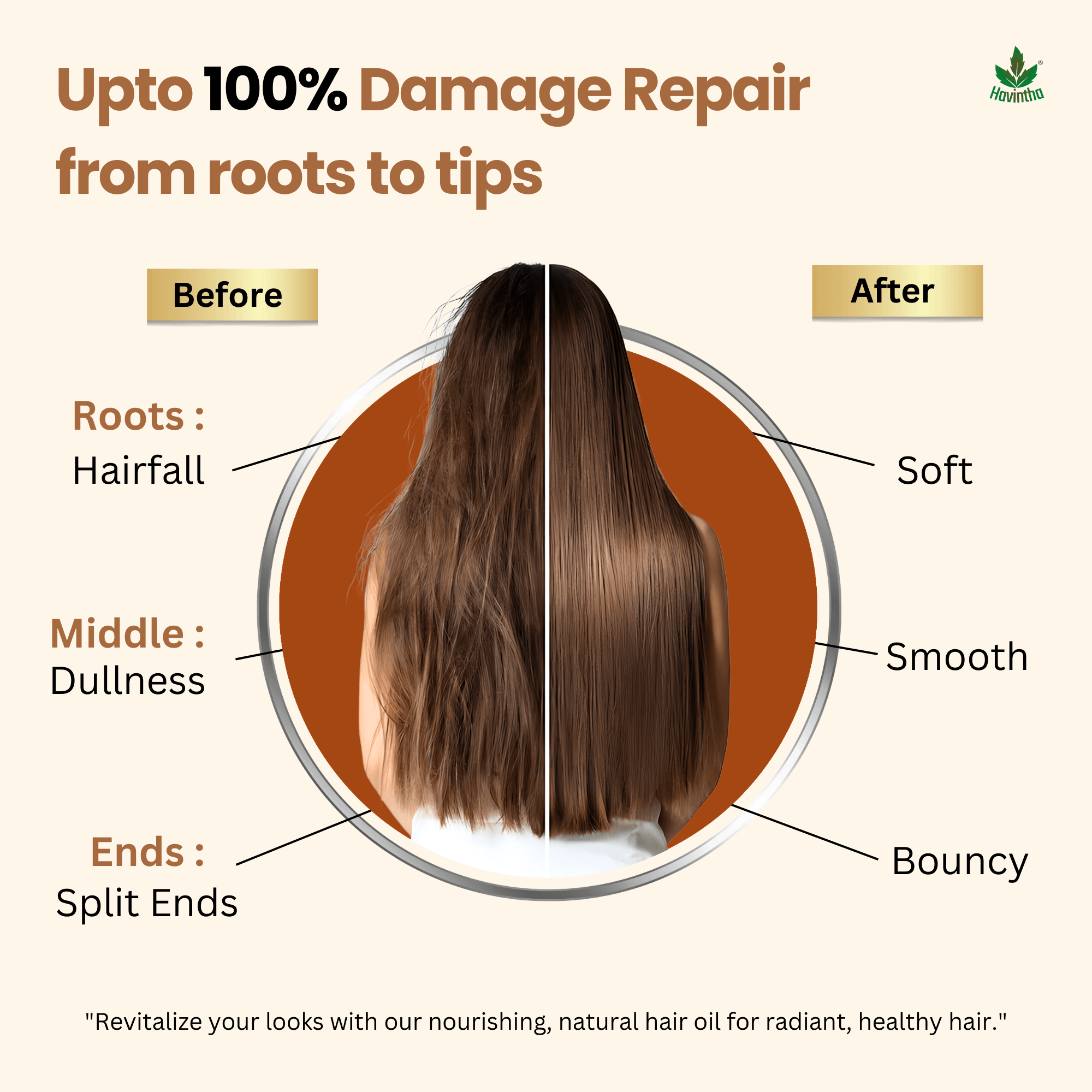Havintha Jata Amrit Hair Oil For hair growth | Handmade herbal hair oil | Long & Shiny hair | With Lavender, Castor, Tea tree and Rosemary oil |100 ml