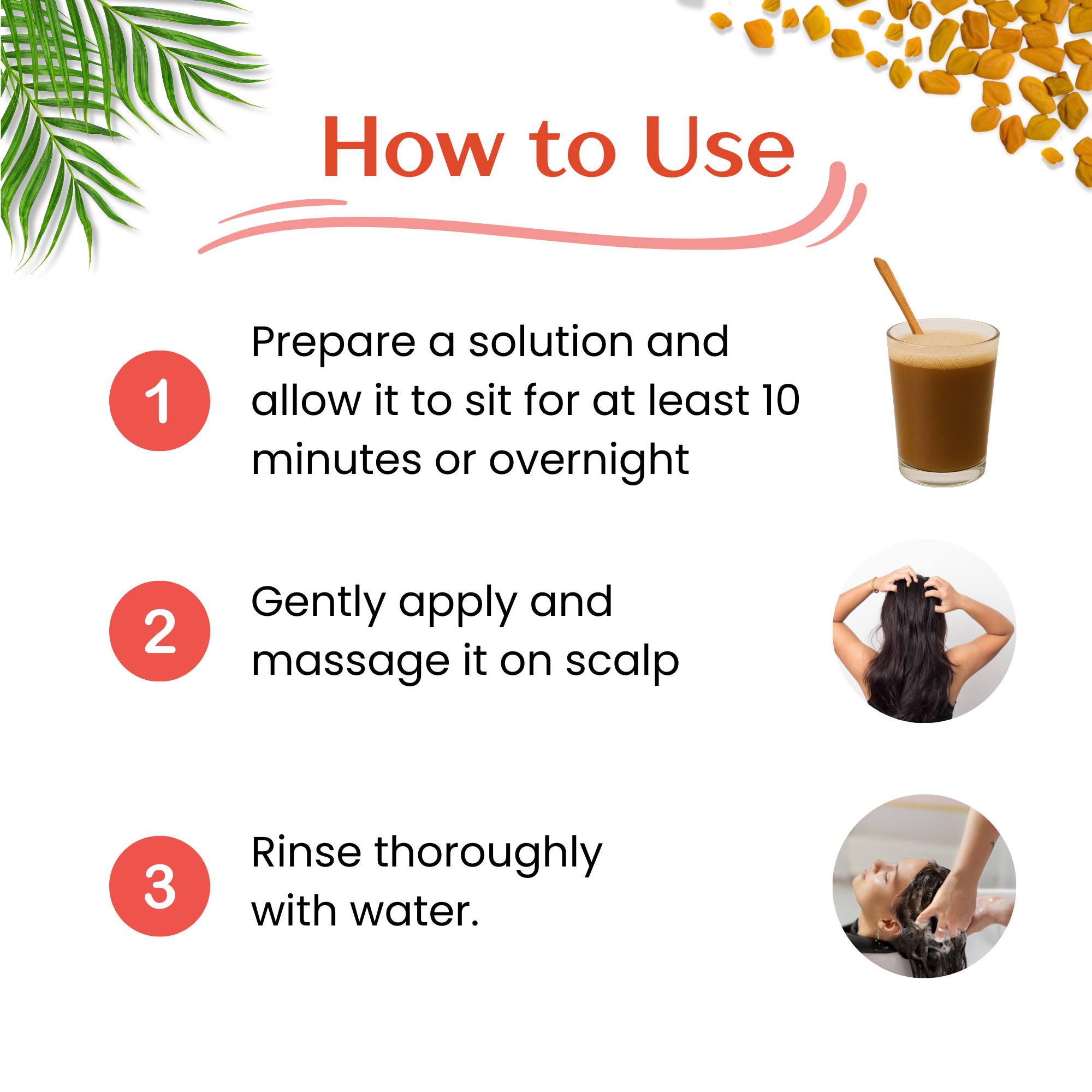 Natural Hair Shampoo with Methi Dana, Amla, Reetha & Shikakai – Fights Hair Fall & Promotes New Hair Growth |Men & Women (227g)