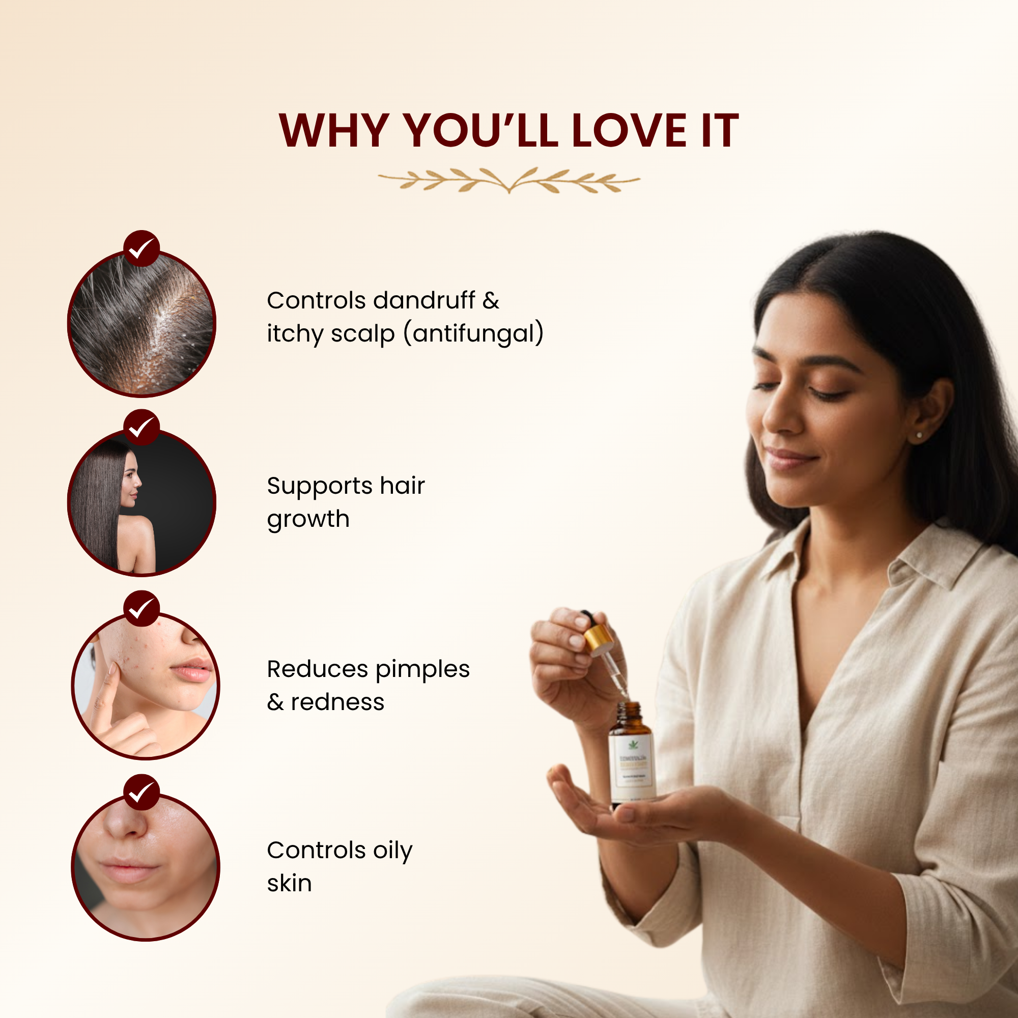 Havintha Pure and Organic Eucalyptus Essential Oil for Skin, Hair and Aromatherapy - 15 ml.