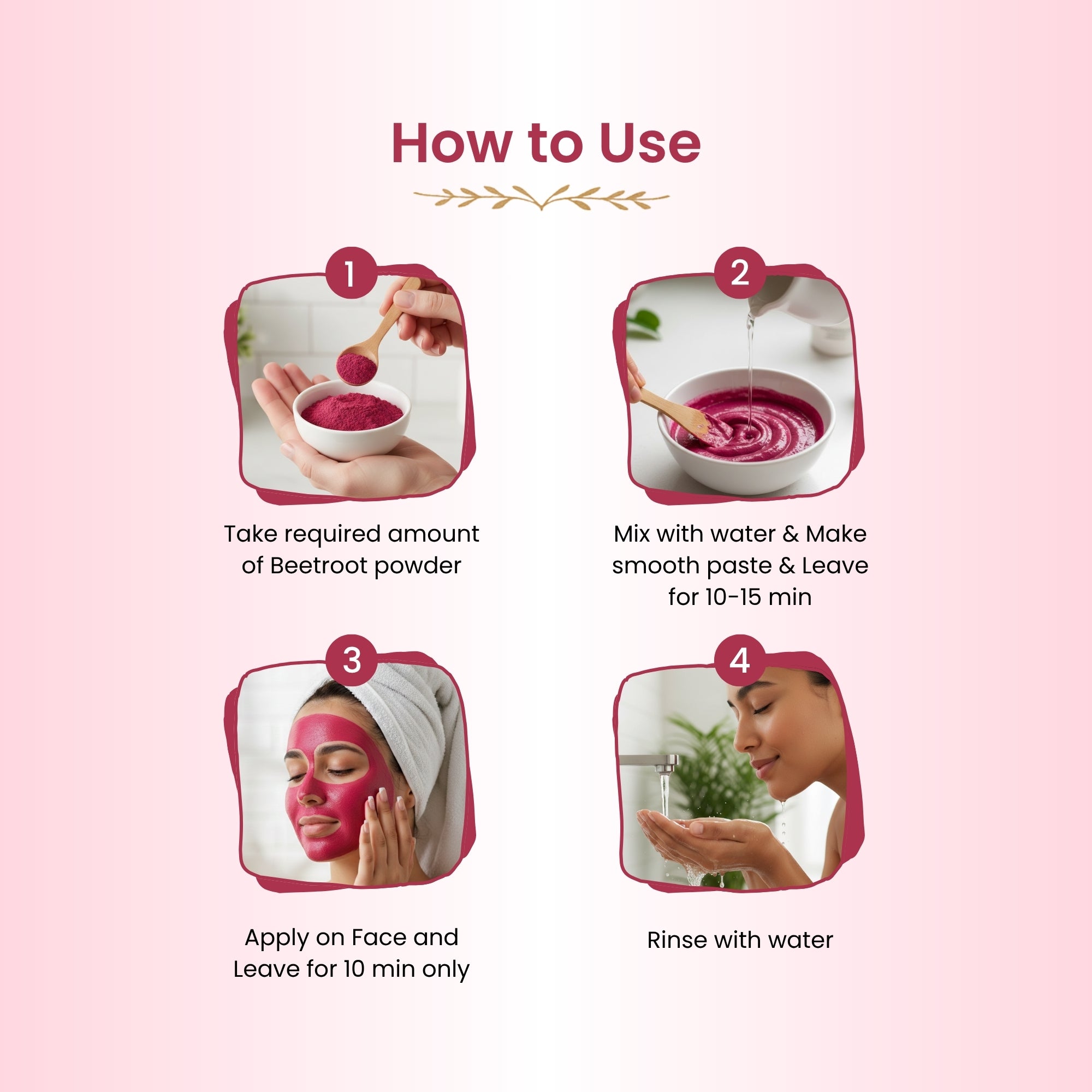 Havintha Beet Root Powder for Face | For Glowing Skin | Natural Skin Care | 250 Grams (JAR)