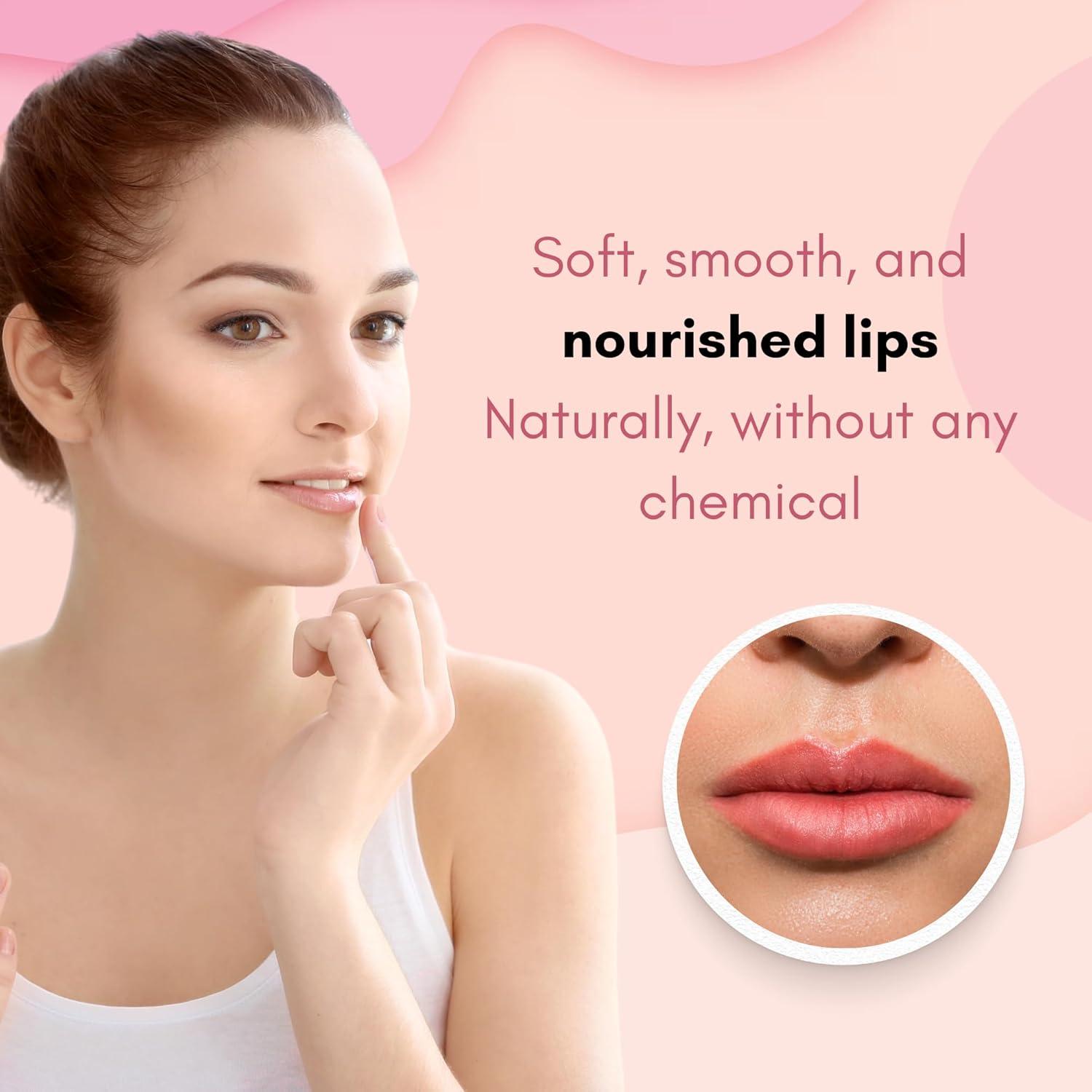 Havintha Organic Beetroot Lip Balm For Natural Pink Lips 10gm | Lip Balm for Dry and Chapped Lips | For Women & Men
