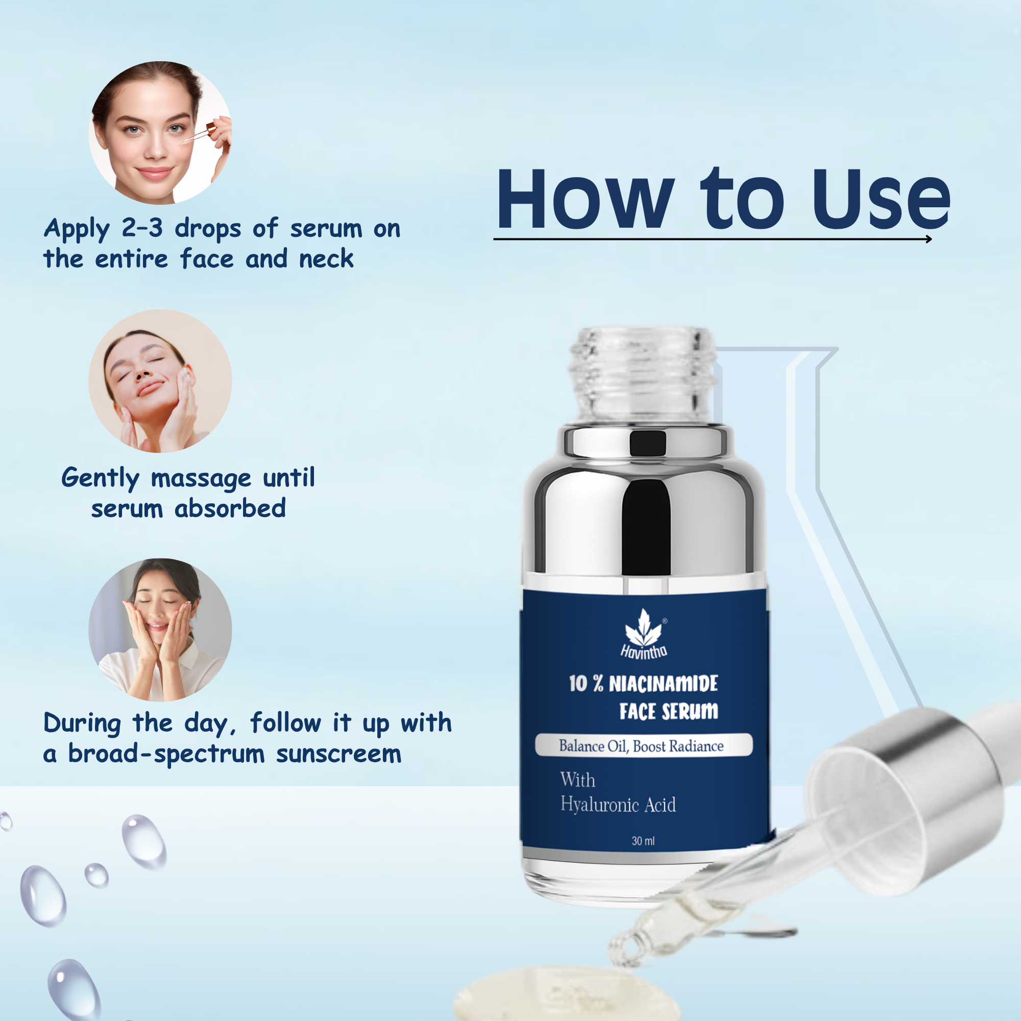Havintha 10% Niacinamide Serum for Acne-Prone Skin – Oil Control | Spot Reduction | Pore Minimizer