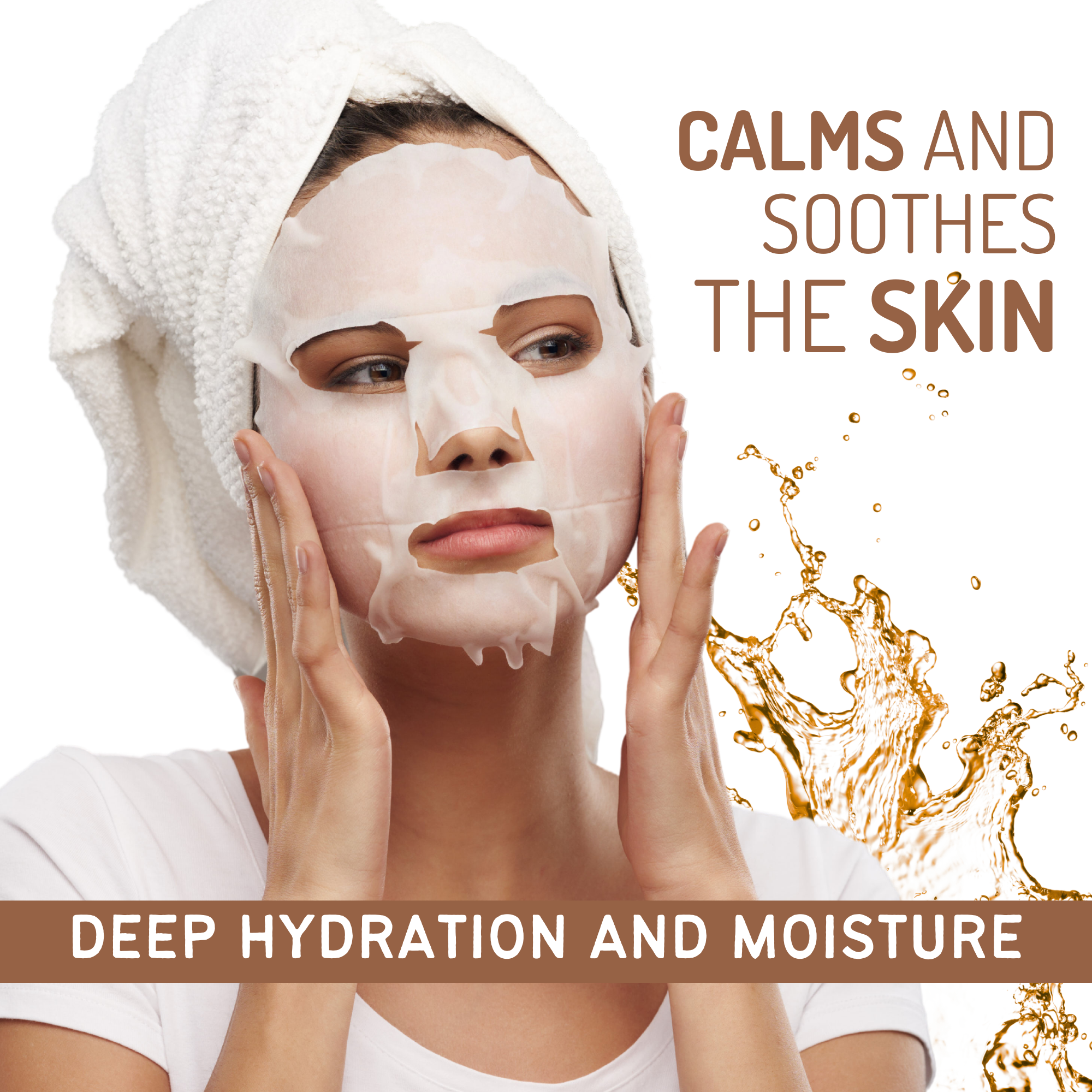 Havintha Sandalwood Face Sheet Mask For Glowing Skin | Facial Sheet Mask For Intense Hydration & Moisturizing (Pack Of 2)