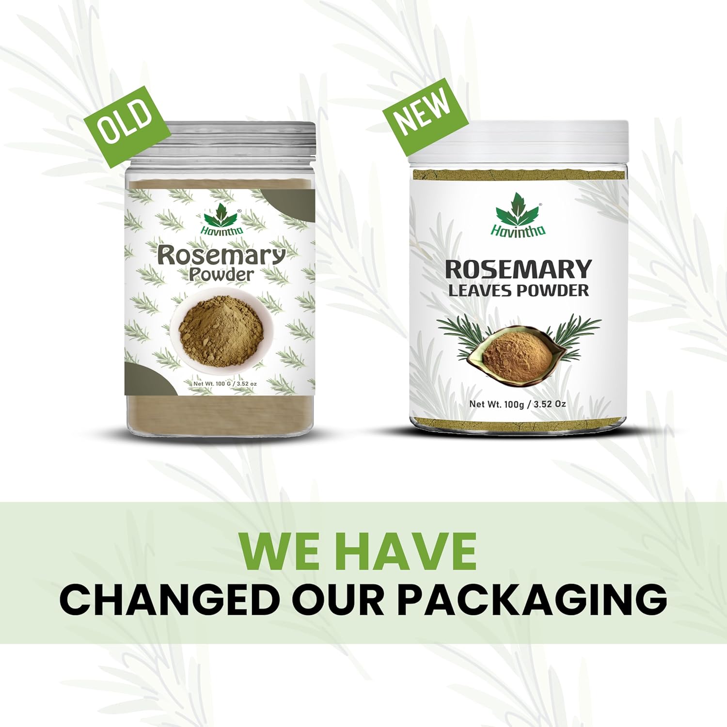 Havintha Natural Rosemary Powder For Shiny Hair|Rosemary powder for hair growth| Men & Women - 100gm