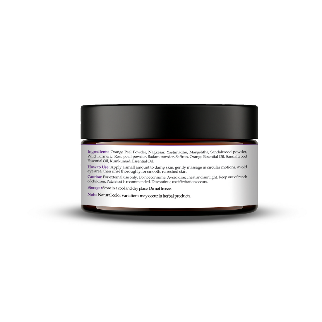 Havintha Natural Kumkumadi Glowing Skin Scrub Powder – Herbal Formulation | Brightening & Revitalizing Face Scrub | Helps Tan & Dead Skin - Suitable for All Skin Types | For Men & Women - 100gm