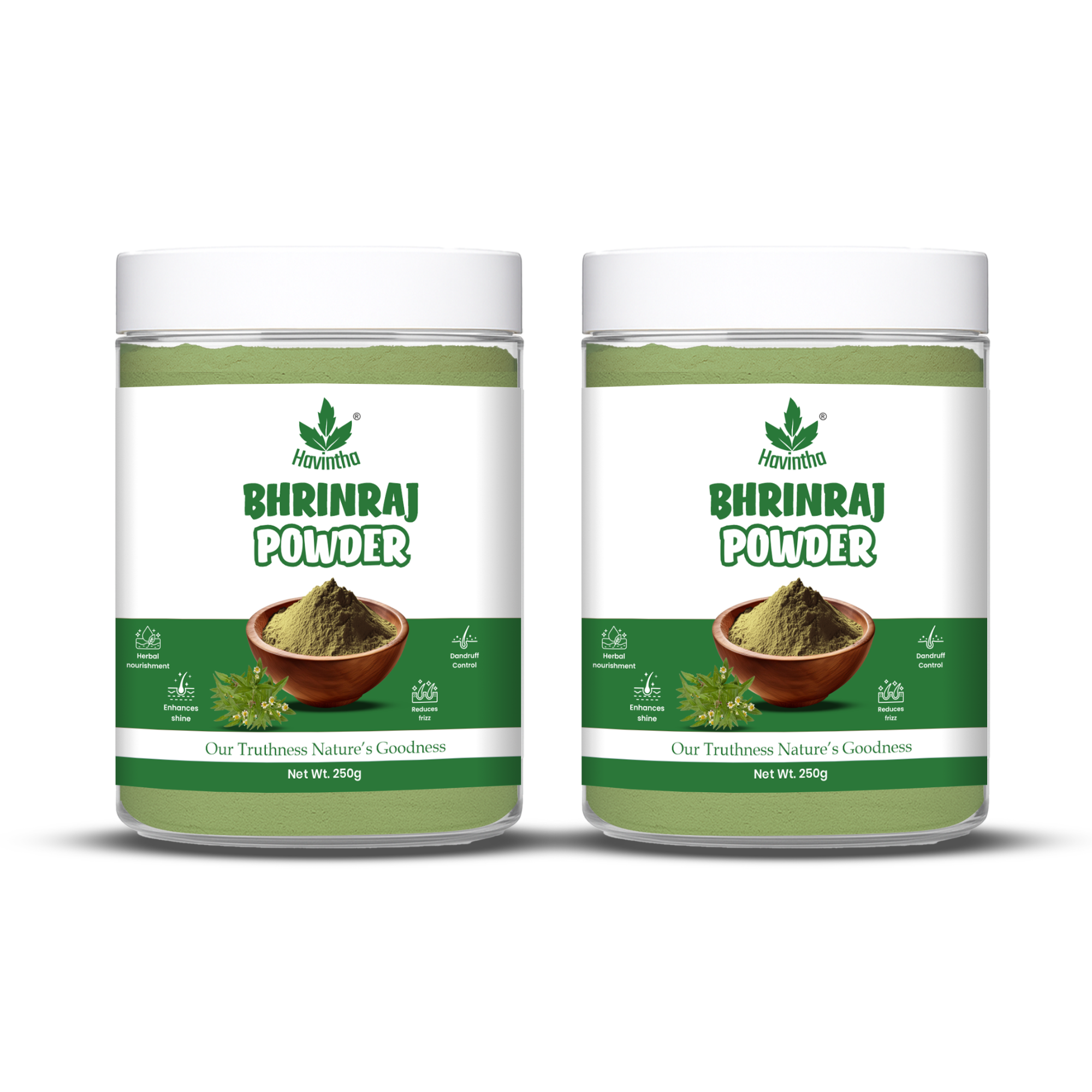 Bhringraj Powder For Hair Growth Split Ends Nourishment Dandruff Moisturising - 250 Grams
