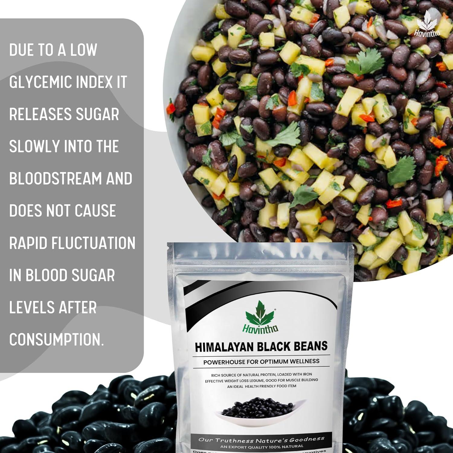 Havintha Natural Black Beans | Black Soybeans - 1 Kg