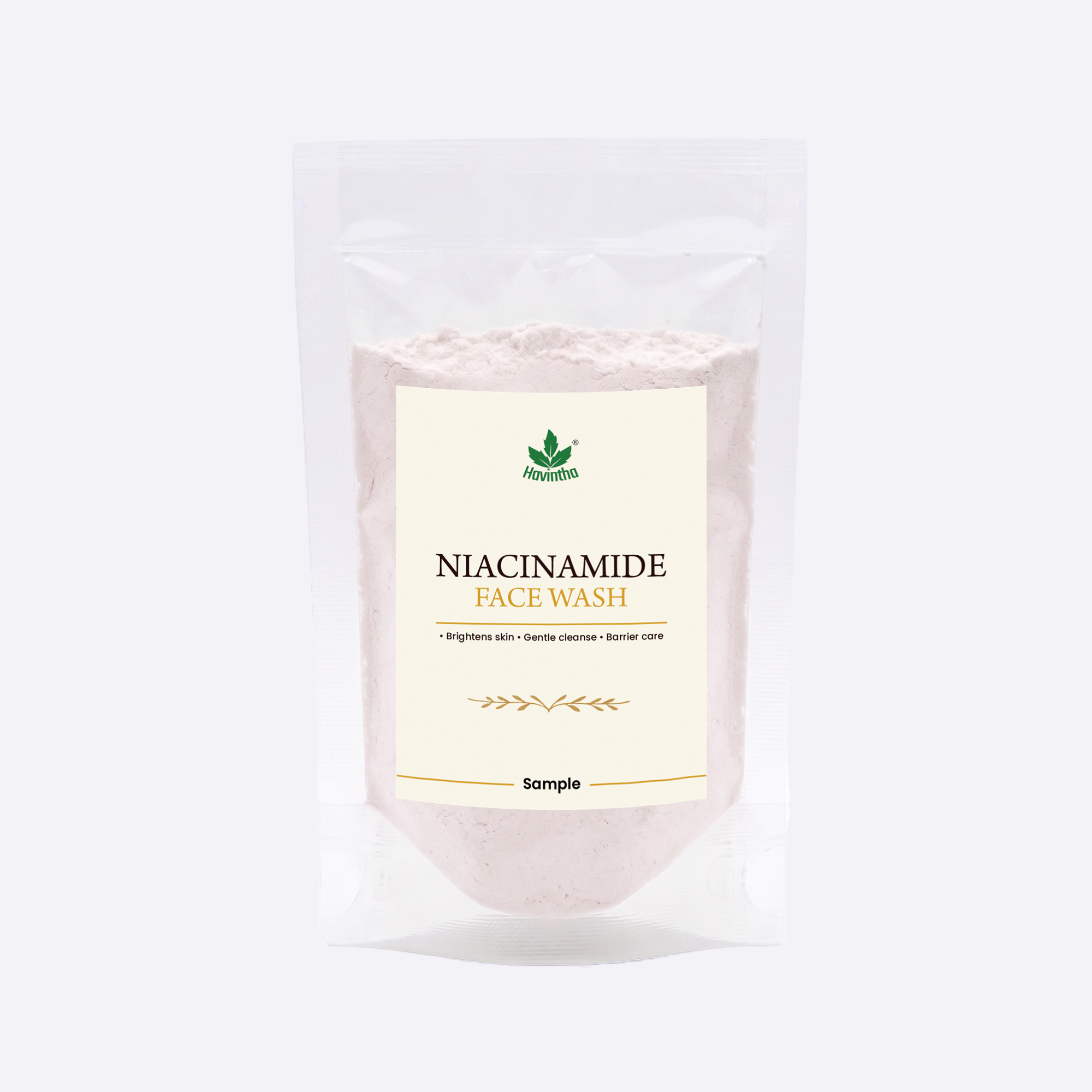 Havintha Natural Niacinamide Face Wash Sample 15gm – Gentle Cleansing Powder Face Wash for Healthy Skin
