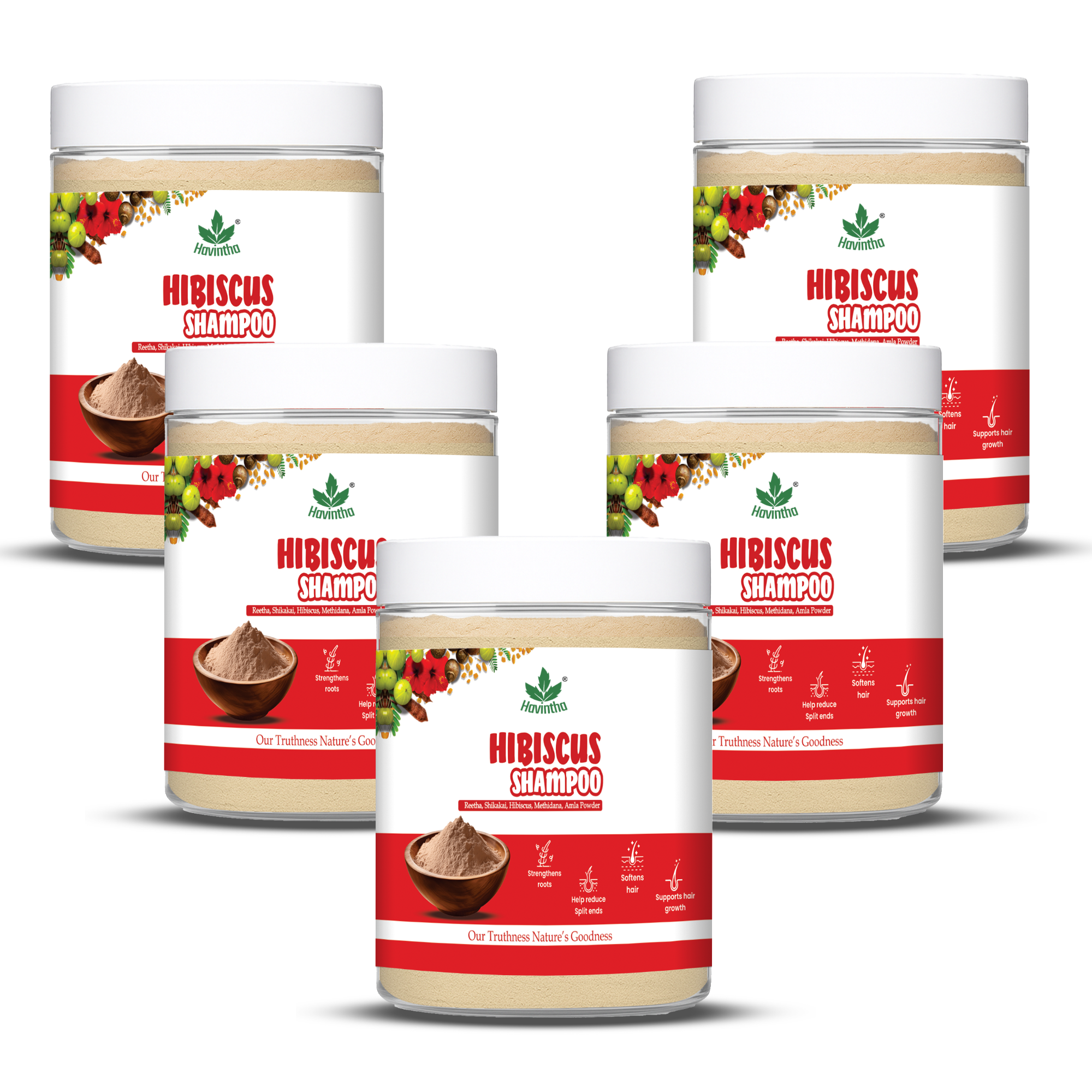 Natural Hibiscus Powder Shampoo | Prevents Hair Fall & Nourishes Lifeless Hair | for Overall Hair Growth | Men & Women (227g)