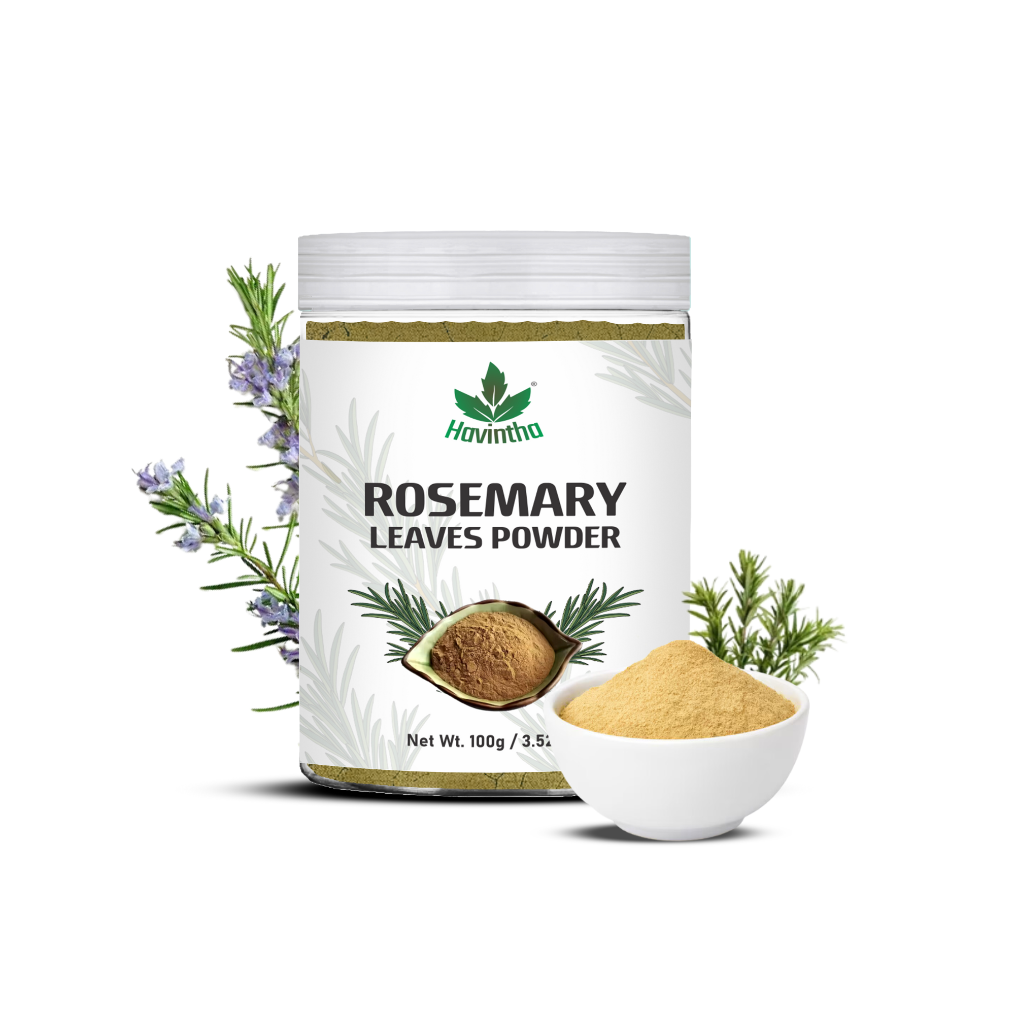 Havintha Natural Rosemary Powder For Shiny Hair|Rosemary powder for hair growth| Men & Women - 100gm
