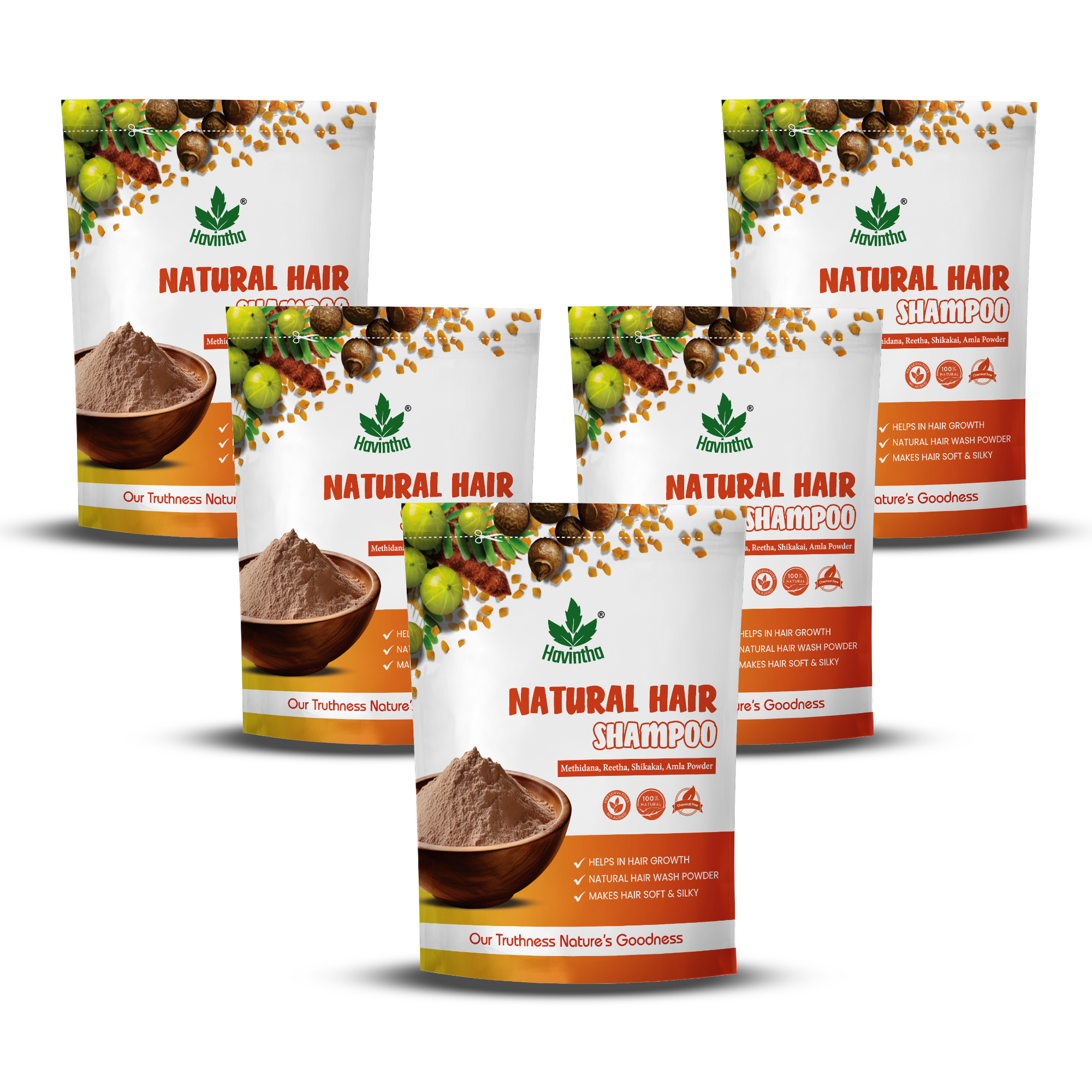 Natural Hair Shampoo with Methi Dana, Amla, Reetha & Shikakai – Fights Hair Fall & Promotes New Hair Growth |Men & Women (227g)