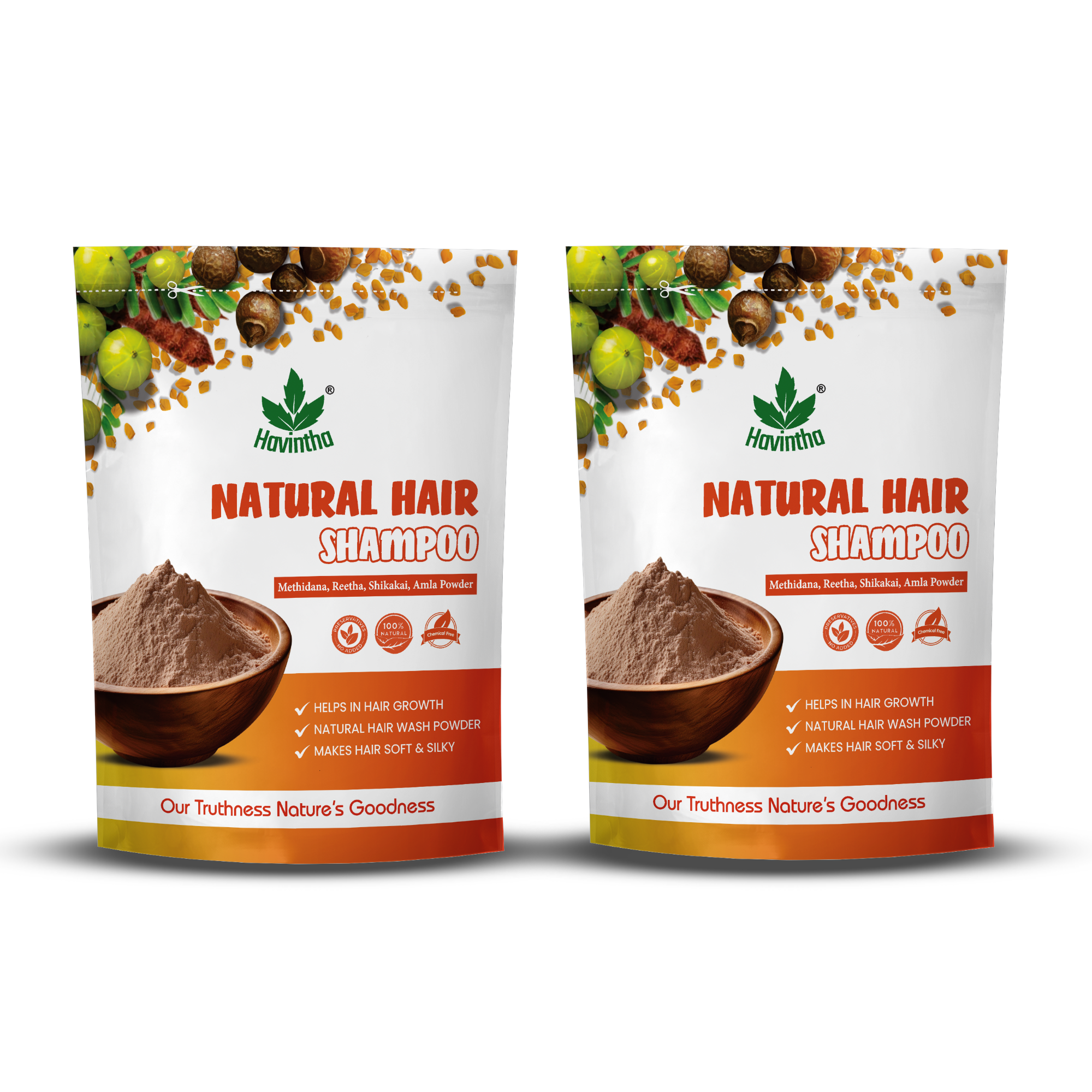Natural Hair Shampoo with Methi Dana, Amla, Reetha & Shikakai – Fights Hair Fall & Promotes New Hair Growth |Men & Women (227g)
