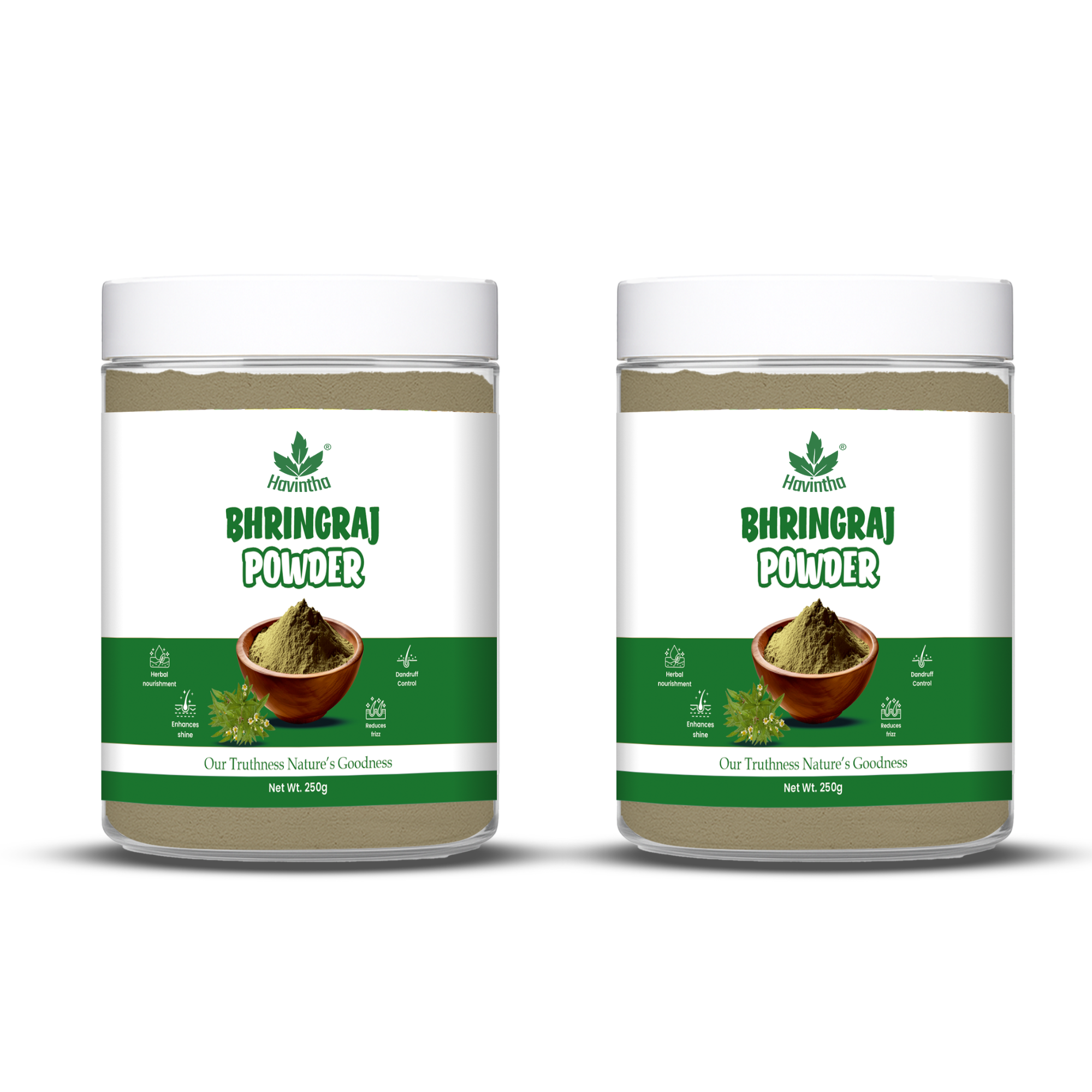 Bhringraj Powder For Hair Growth Split Ends Nourishment Dandruff Moisturising - 250 Grams