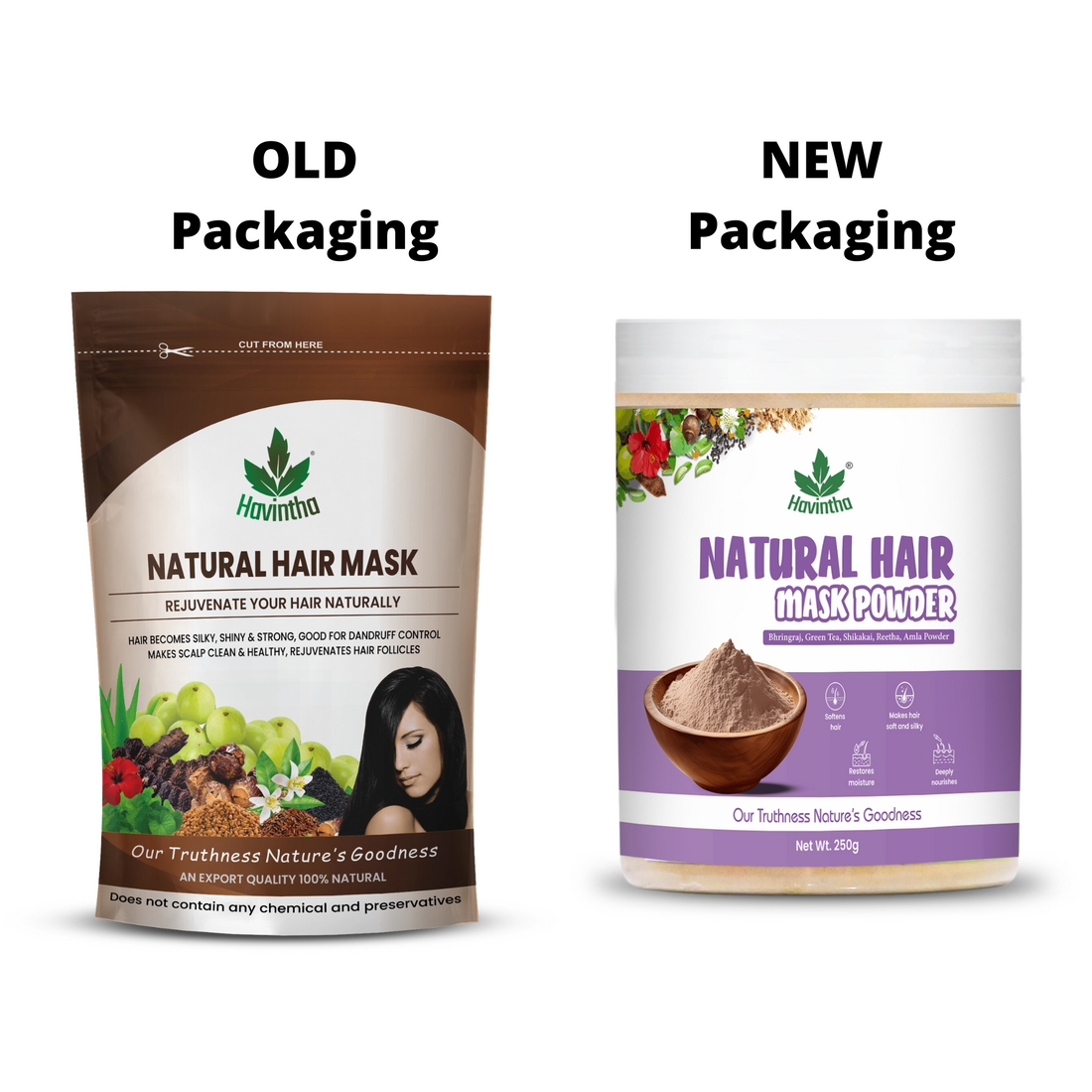 Havintha hair mask for reducing hair fall split ends | Lustre | shining | nourishment 250grams