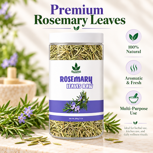 Havintha Rosemary Leaves 200g | Natural Dried Rosemary Leaves for Hair Care | Premium Quality