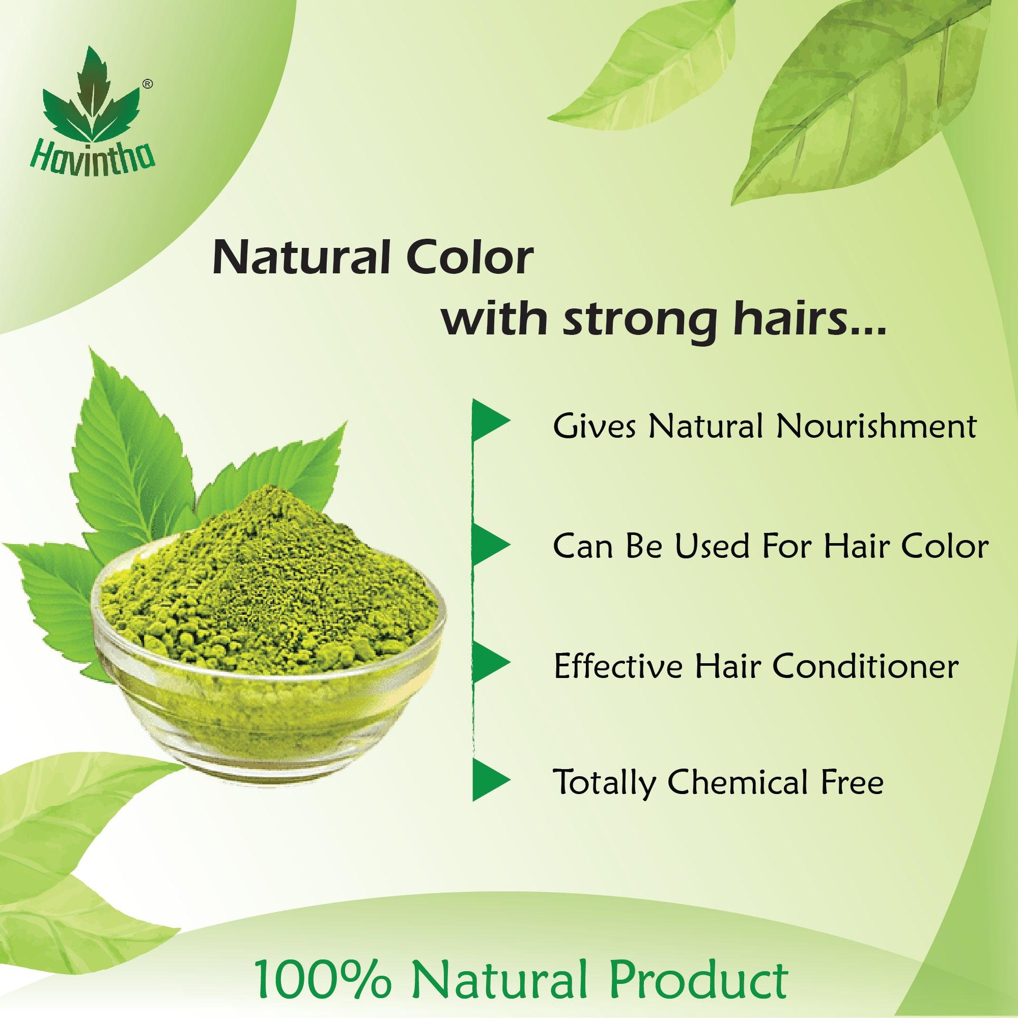 Havintha Natural Herbal Henna Hair Pack 11 Herbs Mix Mehndi Powder (227 g)