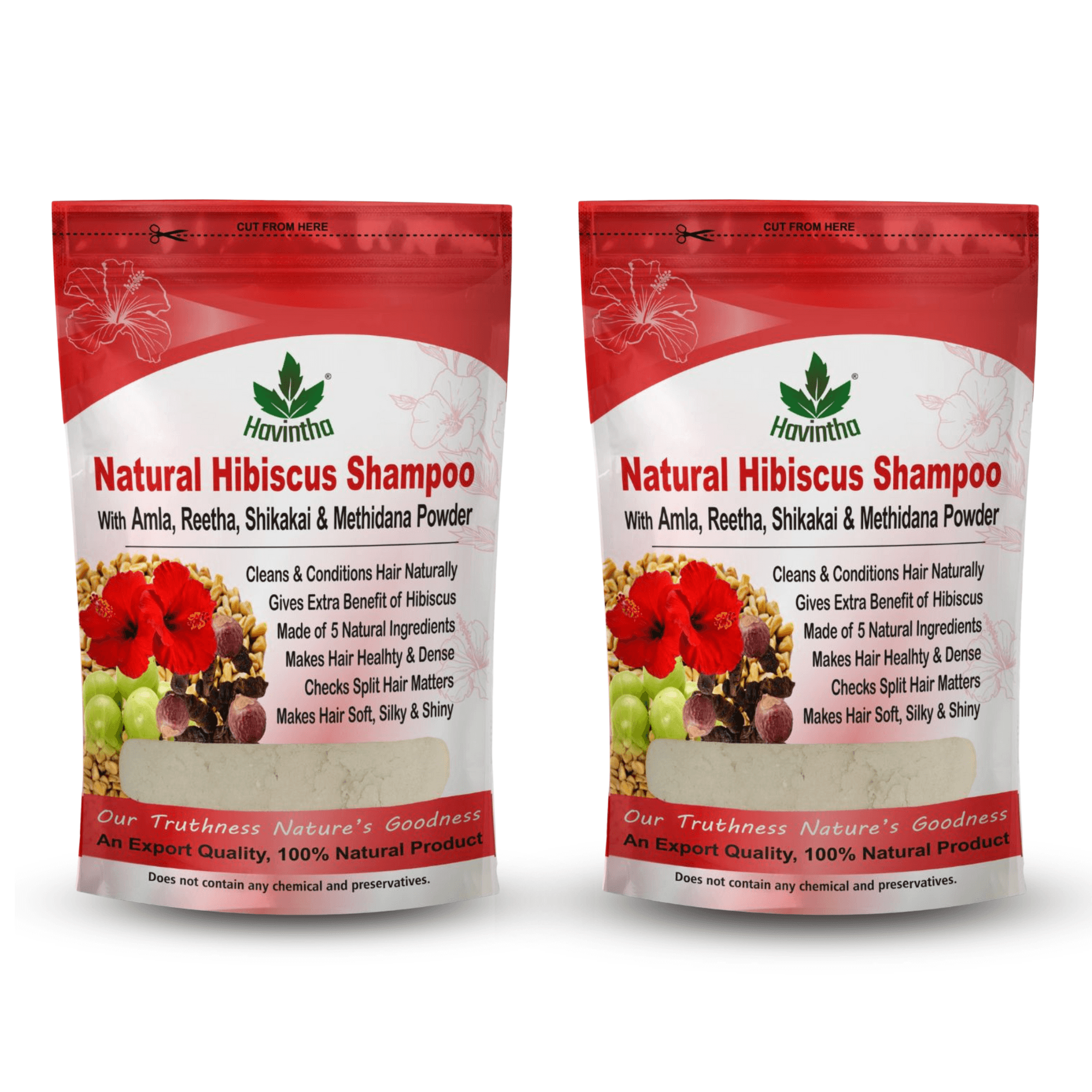 Natural Hibiscus Powder Shampoo | Prevents Hair Fall & Nourishes Lifeless Hair | for Overall Hair Growth | Men & Women (227g)