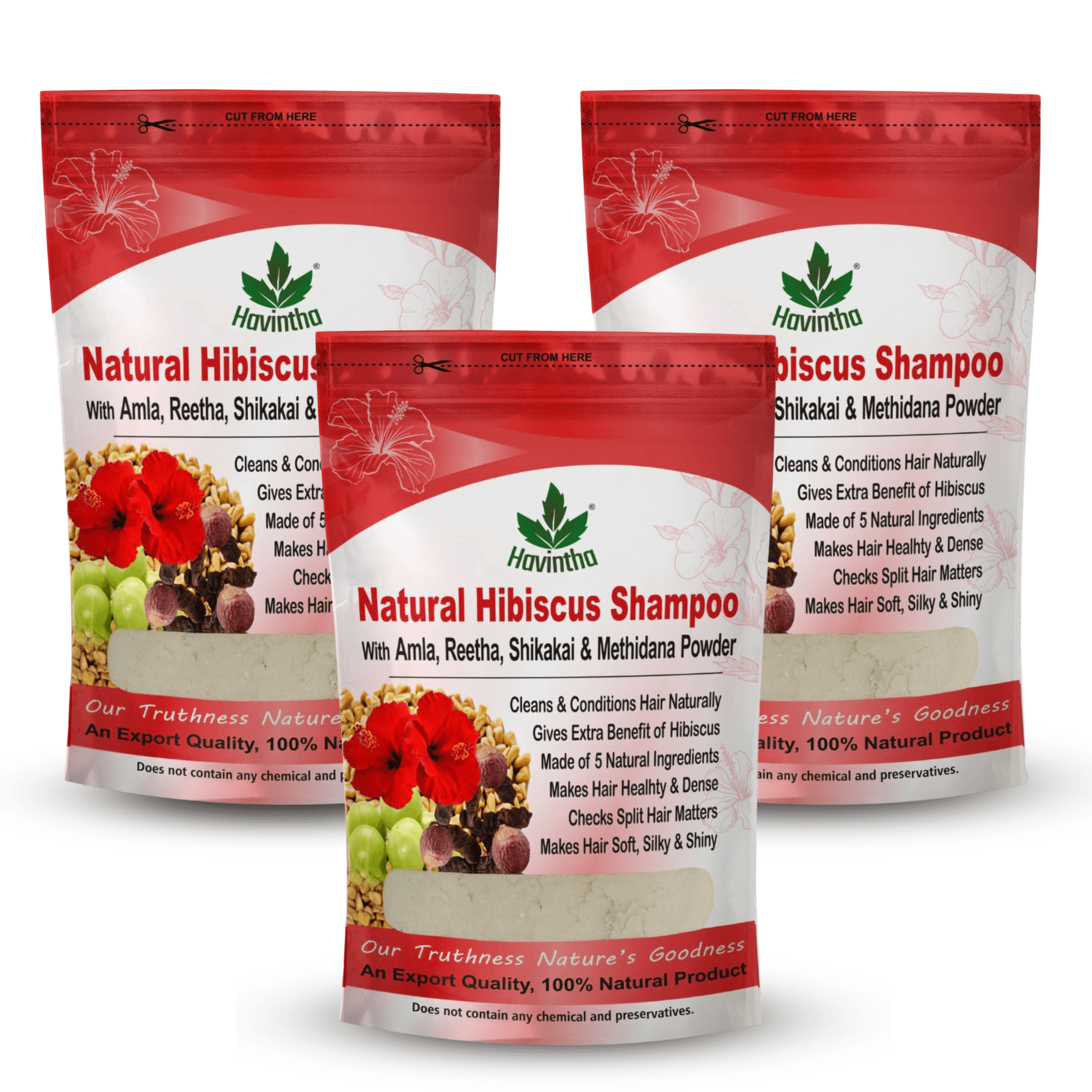 Natural Hibiscus Powder Shampoo | Prevents Hair Fall & Nourishes Lifeless Hair | for Overall Hair Growth | Men & Women (227g)