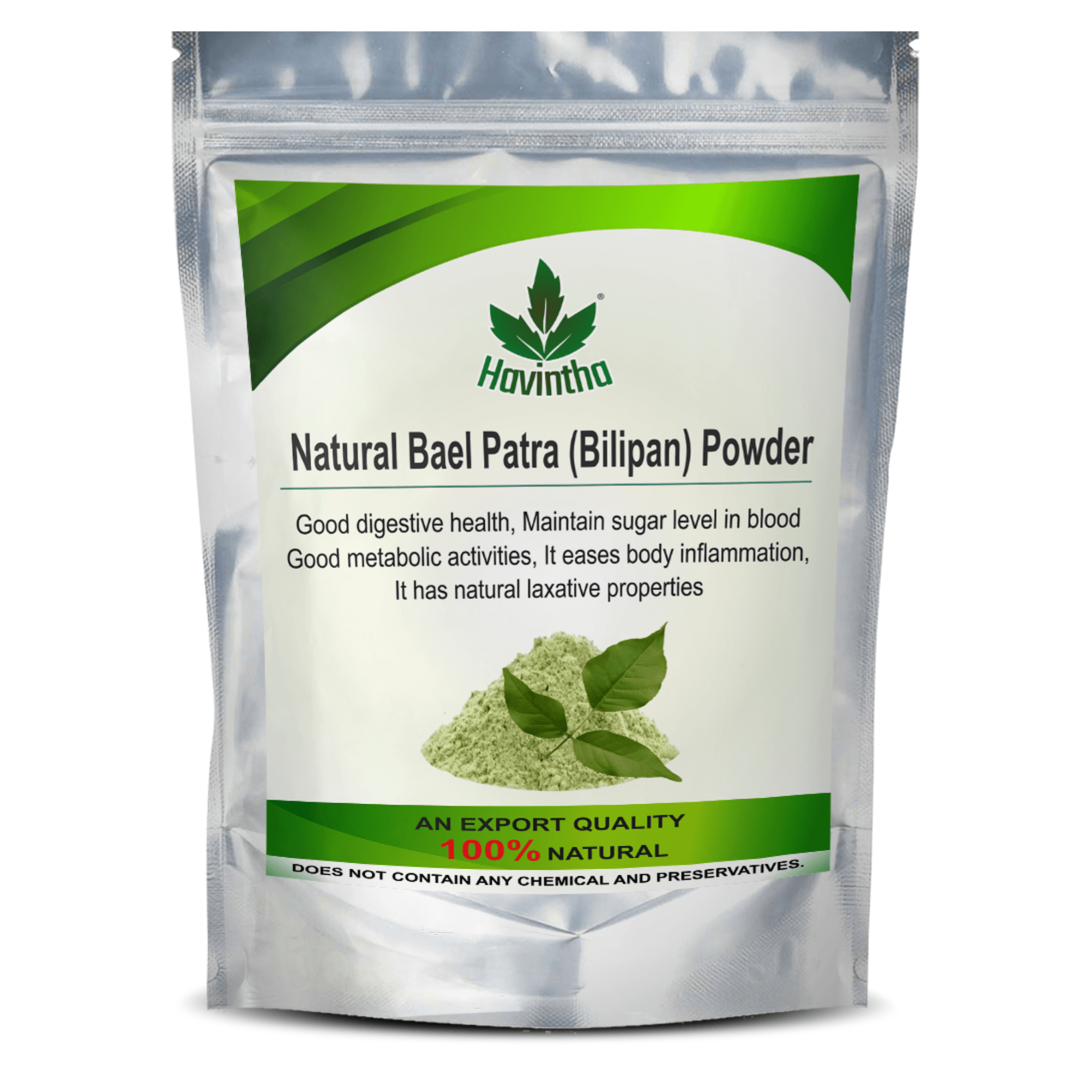 Havintha Natural Bilva Bael Patra/Leaf Powder | Aegle marmelos | Maintains the Healthy Blood Sugar Levels - 227 Grams