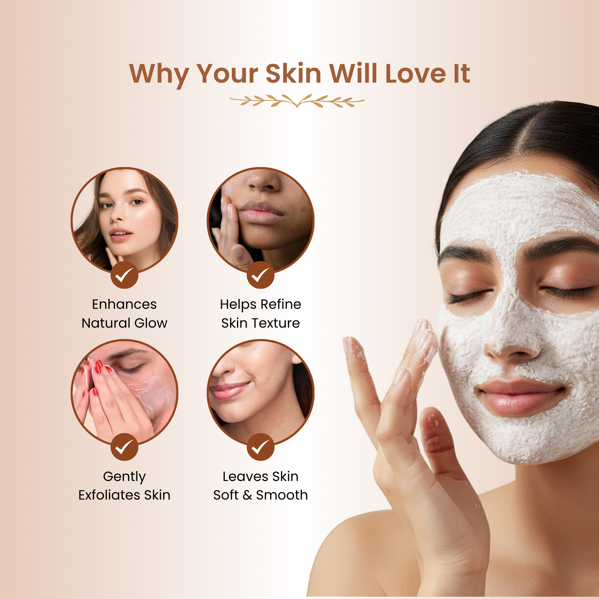 Havintha Natural Rice Powder Mask | Brightening Rice Mask | Glowing Skin | 100 Grams