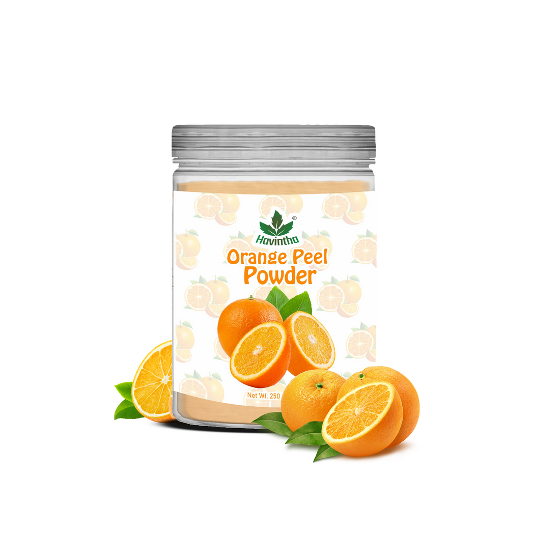 Havintha Natural Orange Peel Powder |For Bright Skin | All Skin type | 250 Grams (JAR)