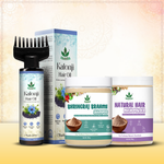 Natural Bhringraj & Brahmi Powder Shampoo (250g) | Havintha Natural Kalonji Hair Oil (100ml) & Havintha Natural Hair Mask (250g)