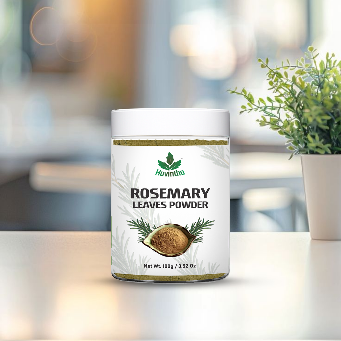 Havintha Natural Rosemary Powder For Shiny Hair|Rosemary powder for hair growth| Men &amp; Women - 100gm