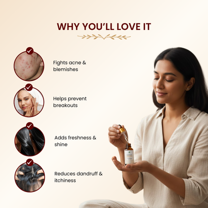 Havintha Natural Tea Tree Essential Oil 15ml | Aromatherapy Oil for Healthy-Looking Skin &amp; Hair Care