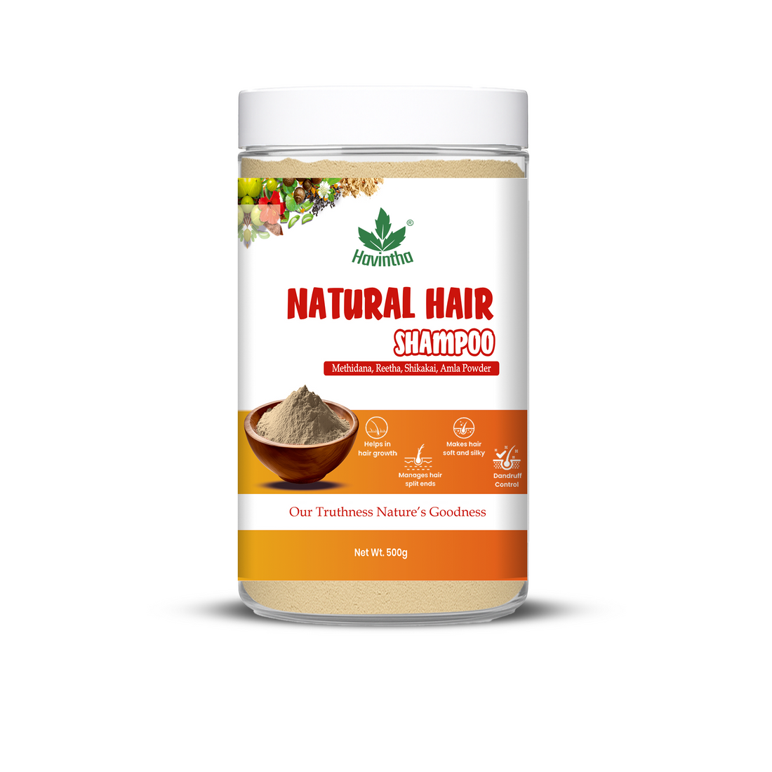 Natural Methidana Powder Shampoo | For Hair Growth &amp; Scalp Clean | Men &amp; Women