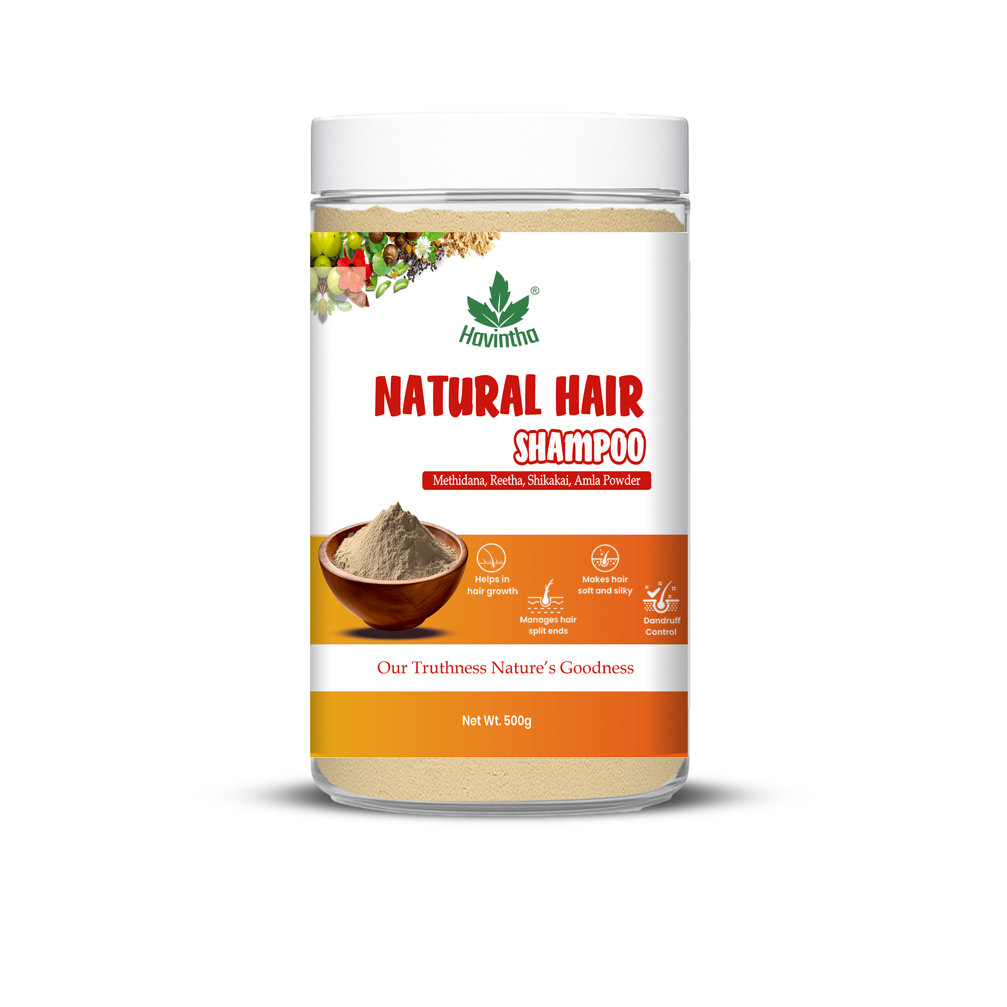 Natural Methidana Powder Shampoo | For Hair Growth &amp; Scalp Clean | Men &amp; Women