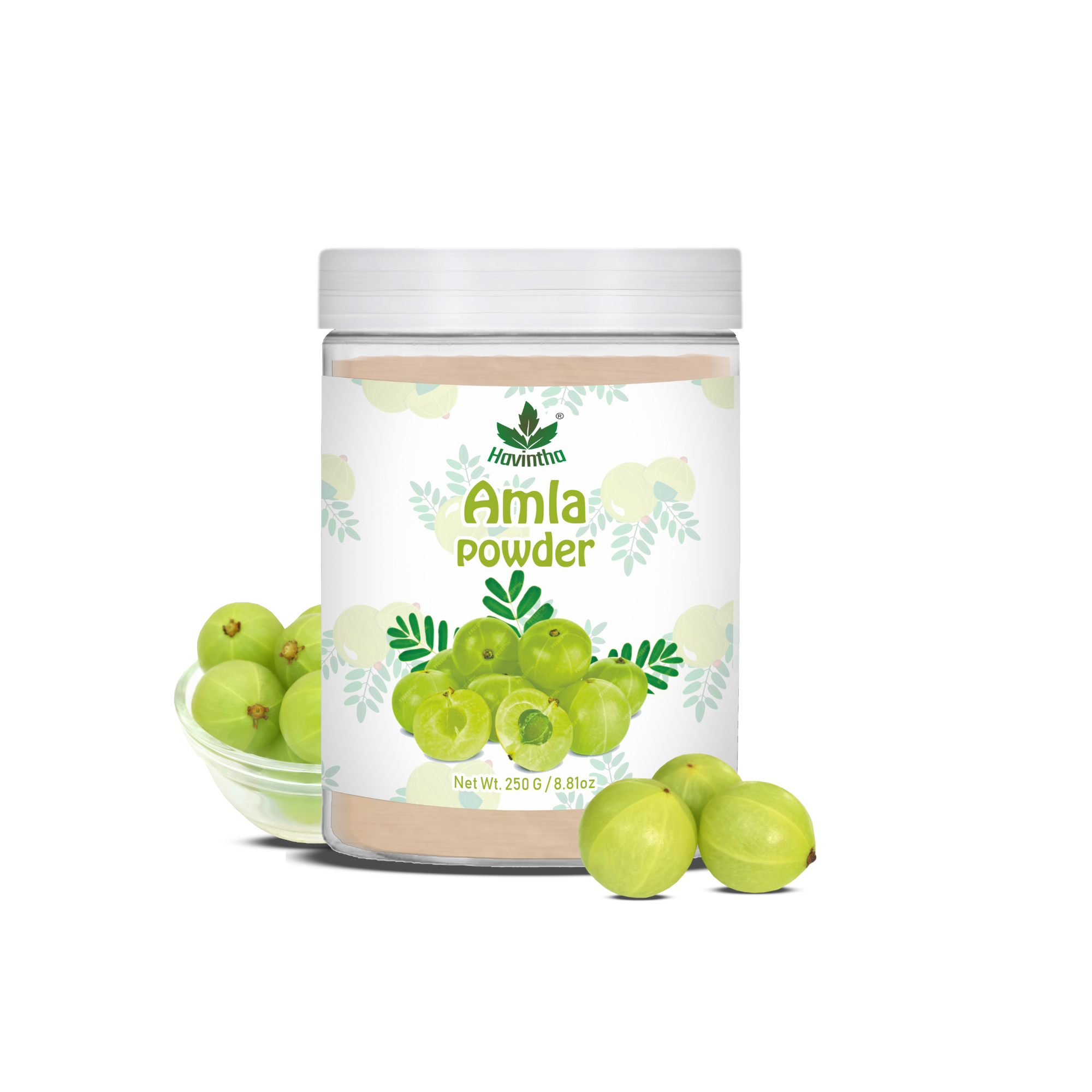 Havintha Natural Amla Powder | 250 Grams (JAR)