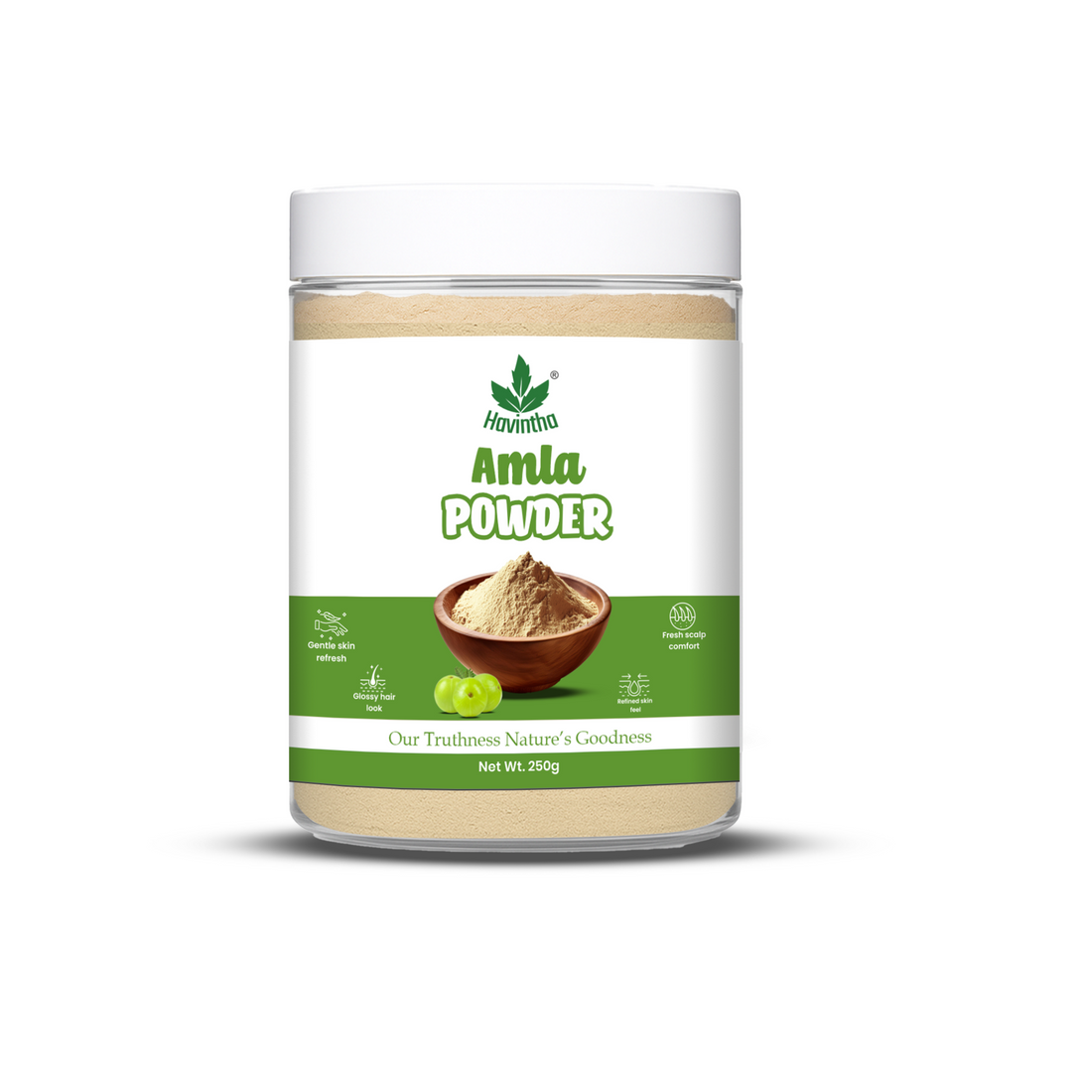 Havintha Natural Amla Powder | 250 Grams (JAR)