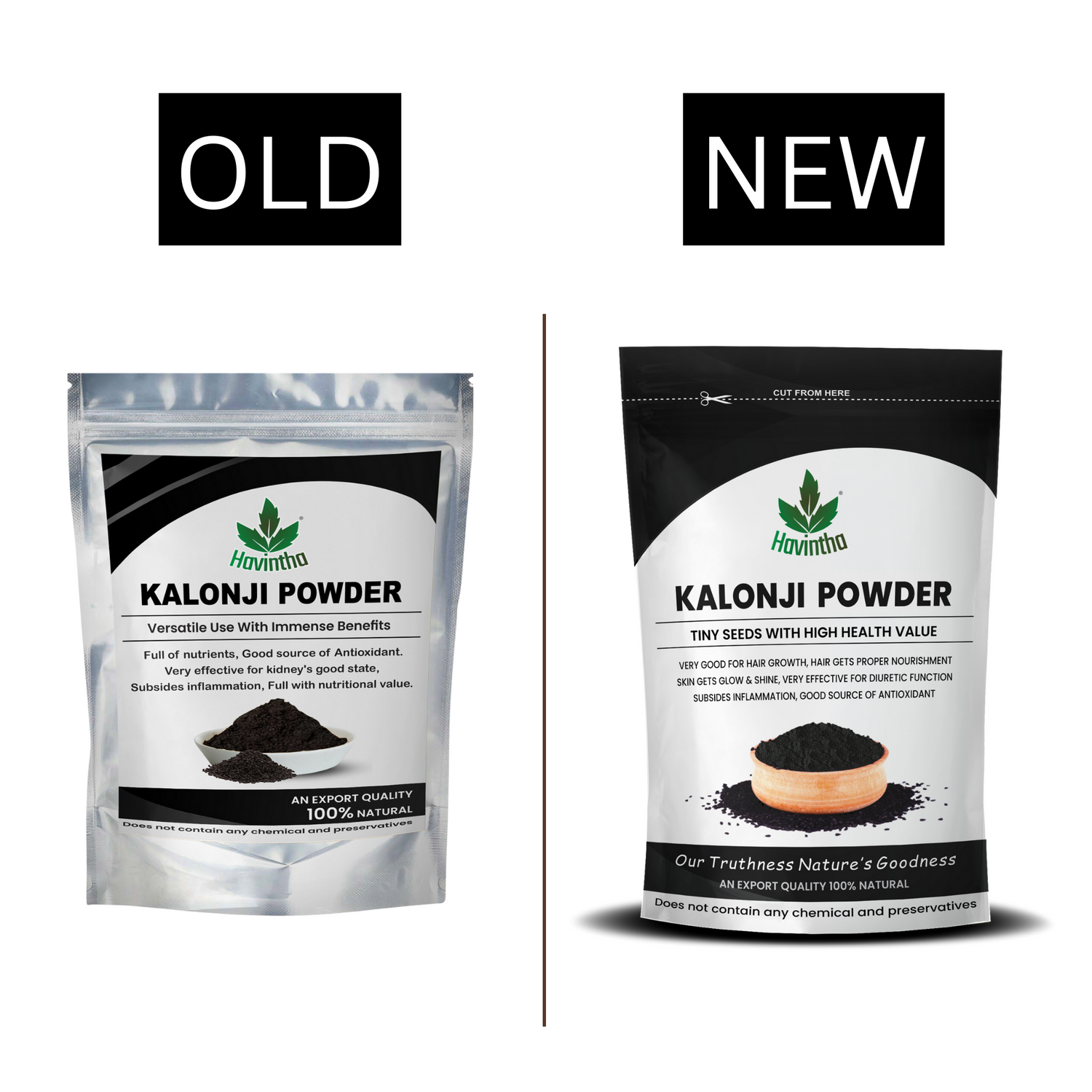 Havintha kalonji powder for managing sugar levels hair growth split ends skin health - 227 grams