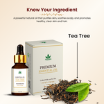 Havintha Tea Tree Essential Oil For Healthy and Glowing Skin, Acne, Dark spots and Reducing Dandruff | Pure and Organic-15 ml.