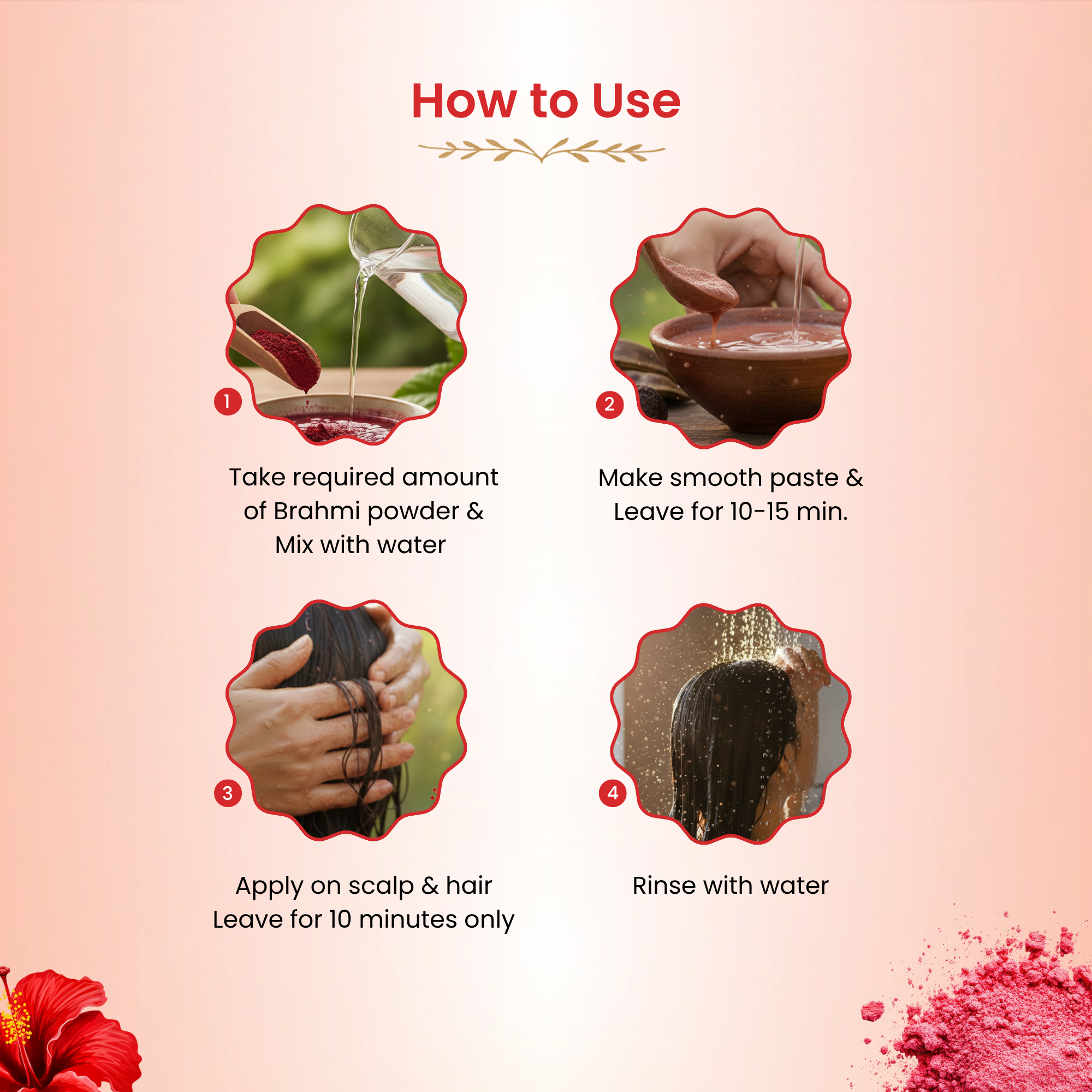 Havintha Natural Hibiscus Powder for Hair Growth &amp; Prevents Hair Fall - 250g