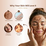 Havintha Coffee Face Scrub | Natural Exfoliator for Glowing Skin | Gentle, Skin-Brightening Formula – 100gm