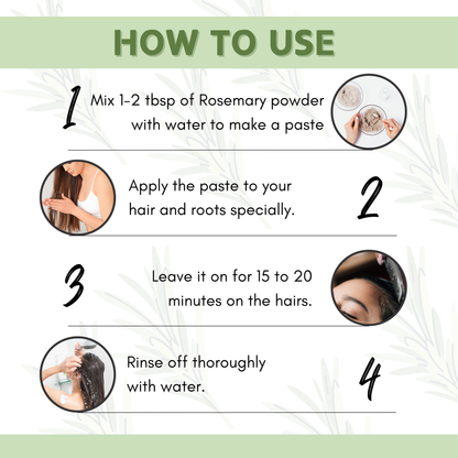 Havintha Natural Rosemary Powder For Shiny Hair|Rosemary powder for hair growth| Men &amp; Women - 100gm