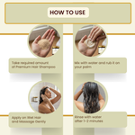 Havintha Premium Herbal Hair Shampoo 200g | Anti Hair Fall & Anti Dandruff | Sulfate-Free Foaming Shampoo with Shikakai, Aloe Vera, Methi & Spirulina for Strong, Thick & Healthy Hair