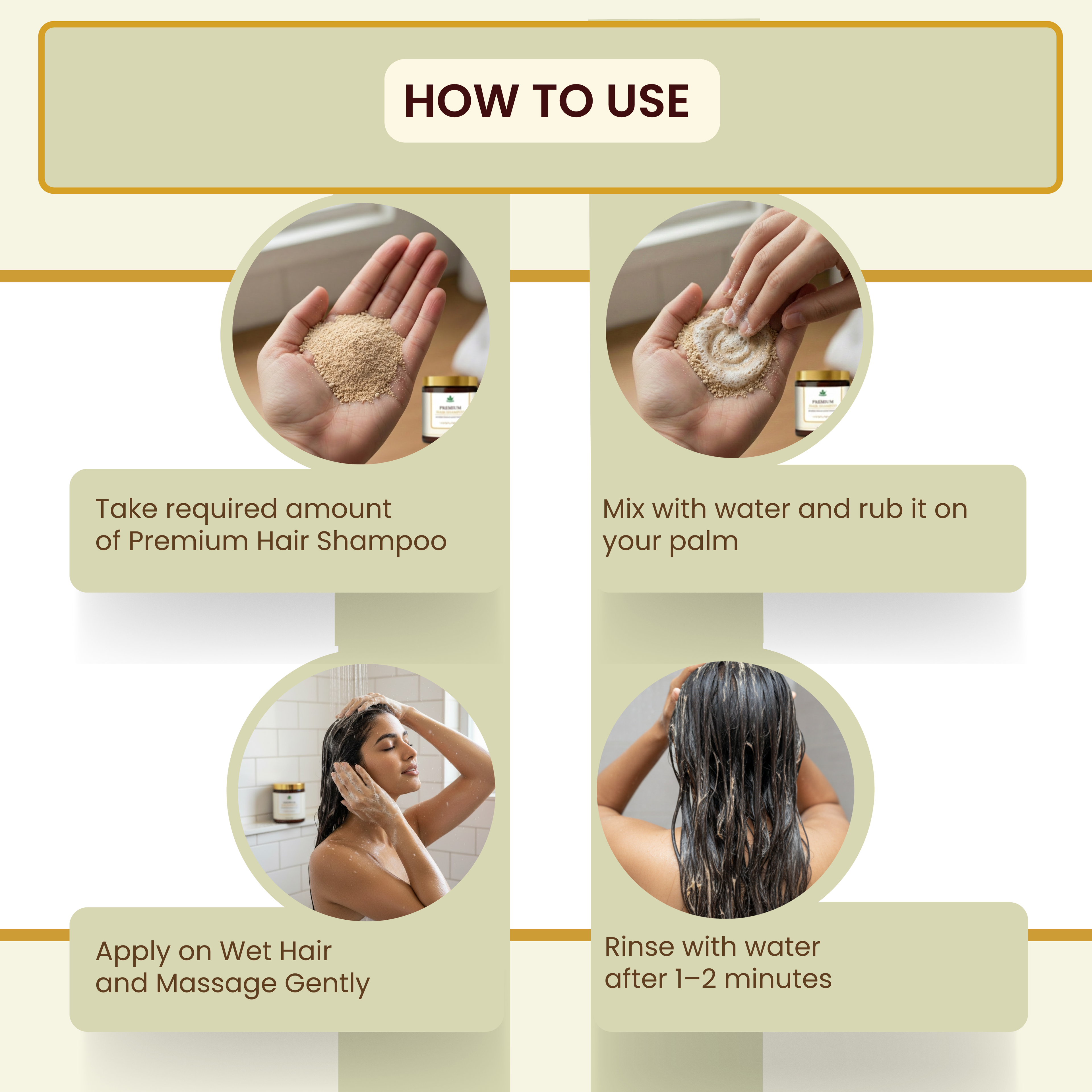 Havintha Premium Herbal Hair Shampoo 200g | Anti Hair Fall &amp; Anti Dandruff | Sulfate-Free Foaming Shampoo with Shikakai, Aloe Vera, Methi &amp; Spirulina for Strong, Thick &amp; Healthy Hair