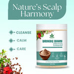 Natural Bhringraj & Brahmi Powder Shampoo | Anti-Dandruff Shampoo | All Hair Types | Men & Women (250g)
