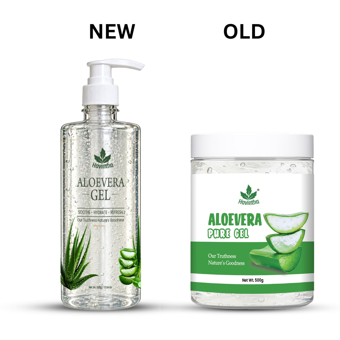 Havintha Aloe Vera Gel 500g | Moisturizing, Hair Care, Sunburn Relief &amp; Skin Hydration