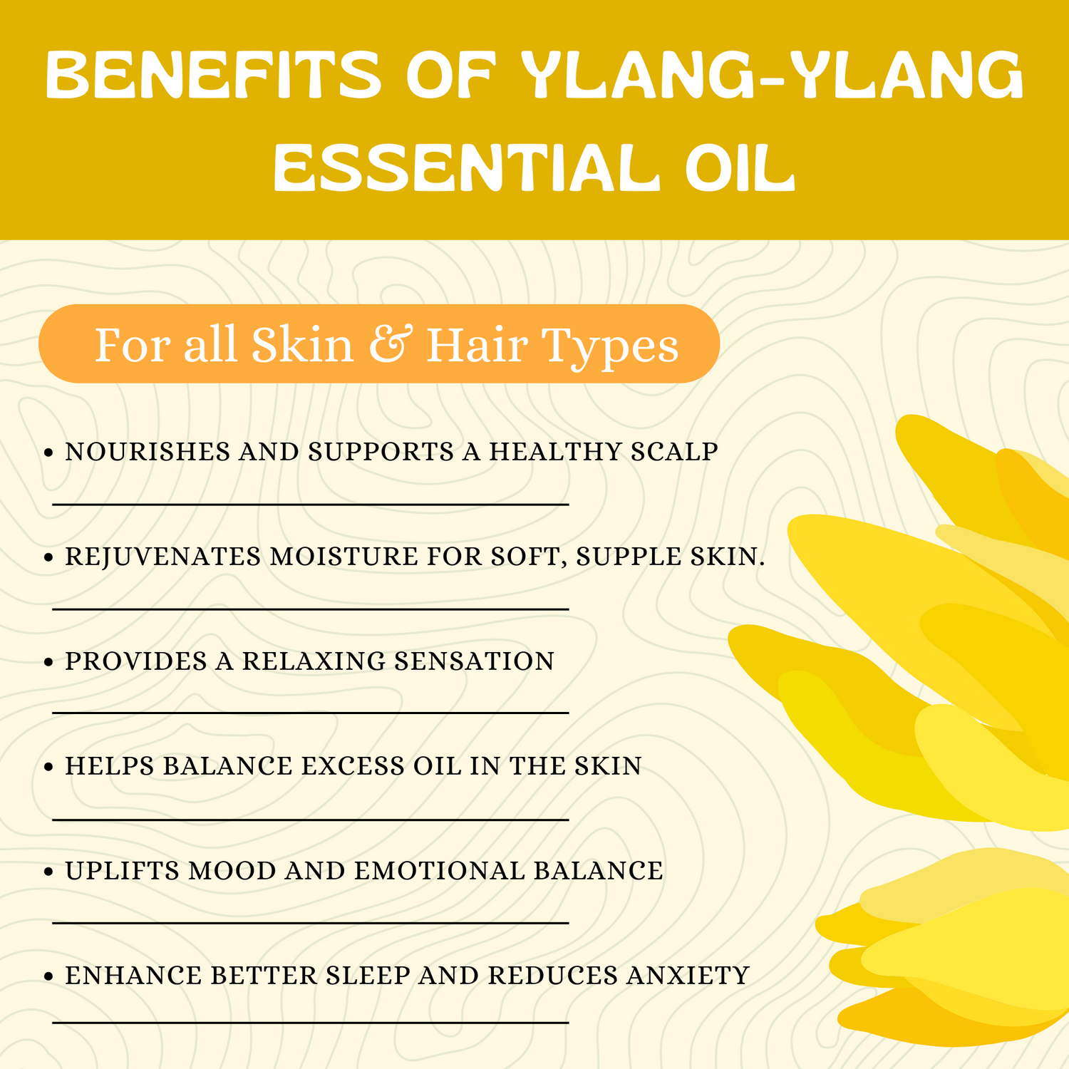 Havintha Ylang-Ylang Essential Oil For Deminishes Acne and Helpful For Hair Lice - Pure Aroma - 15ml.