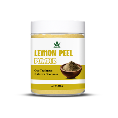Havintha Natural Lemon Peel Powder | For Brighter Skin | Remove Dark Circles | 100 Grams (JAR)